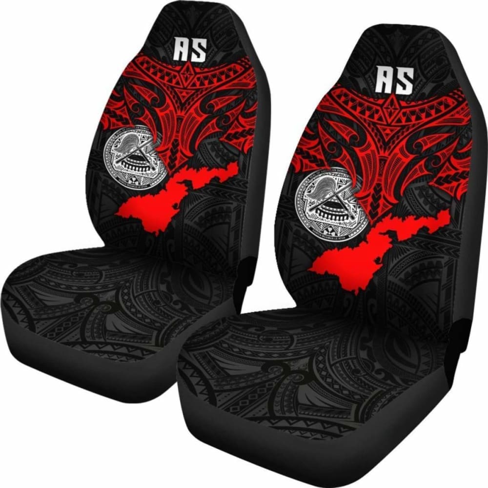 Premium American Samoa Polynesian Car Seat Covers with Whale Tail Design - 102802 - Durable & Stylish for SUVs, Trucks & Sedans - Perfect for Road Trips & Tropical-Themed Vehicles