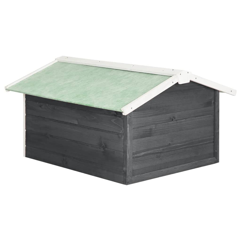 Outdoor Storage Shed for Lawn Mower & Robotic Mower - 28.3x34.3x19.7 Inch Portable Wooden Garage Shelter - Durable Firwood Construction - Perfect for Backyard, Garden & Patio Equipment Storage
