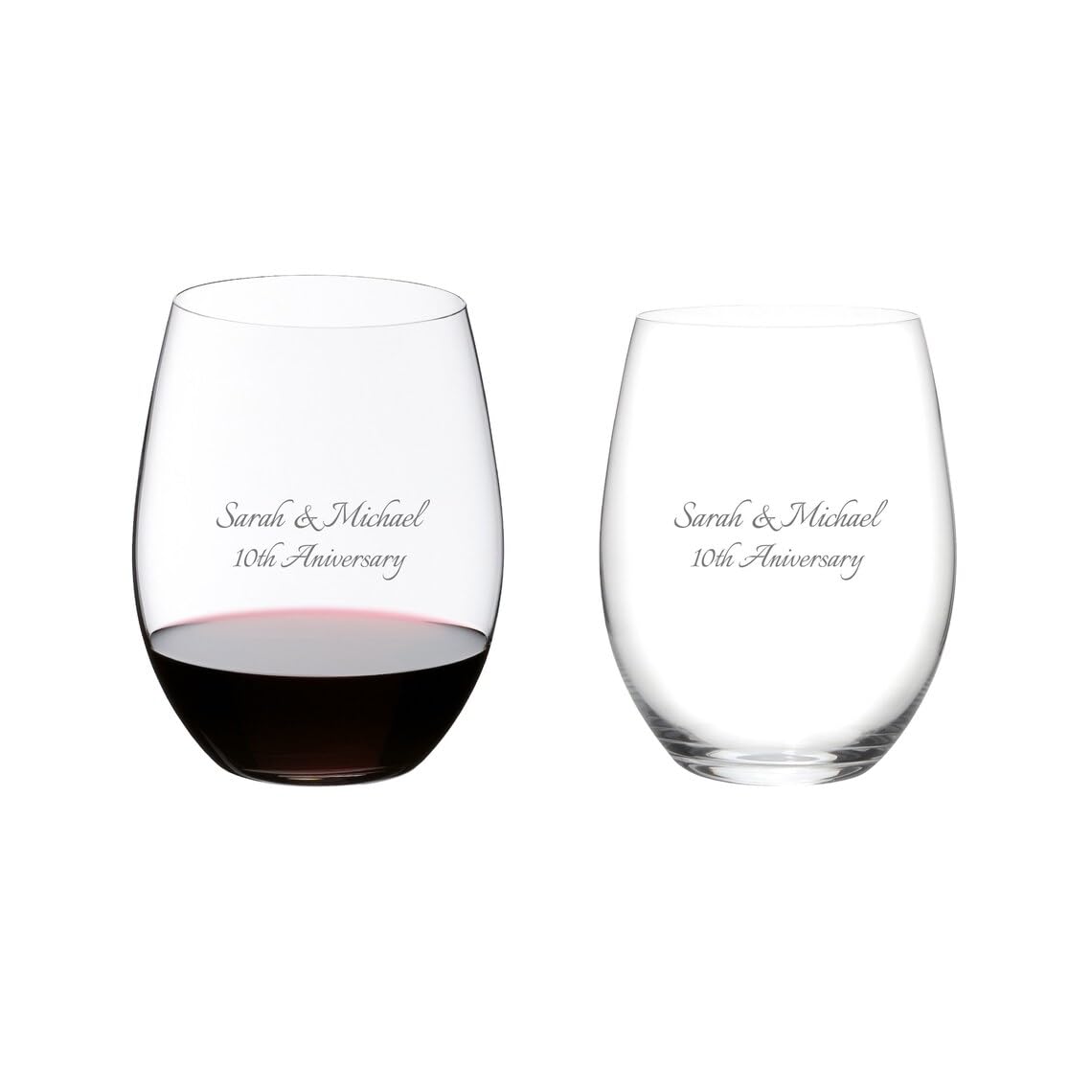 Riedel Personalized 37oz Cabernet Decanter Set with Engraved Crystal Wine Decanter & 2 O Cabernet/Merlot Wine Glasses - Perfect for Home Bar, Wine Tasting & Gifts for Wine Enthusiasts