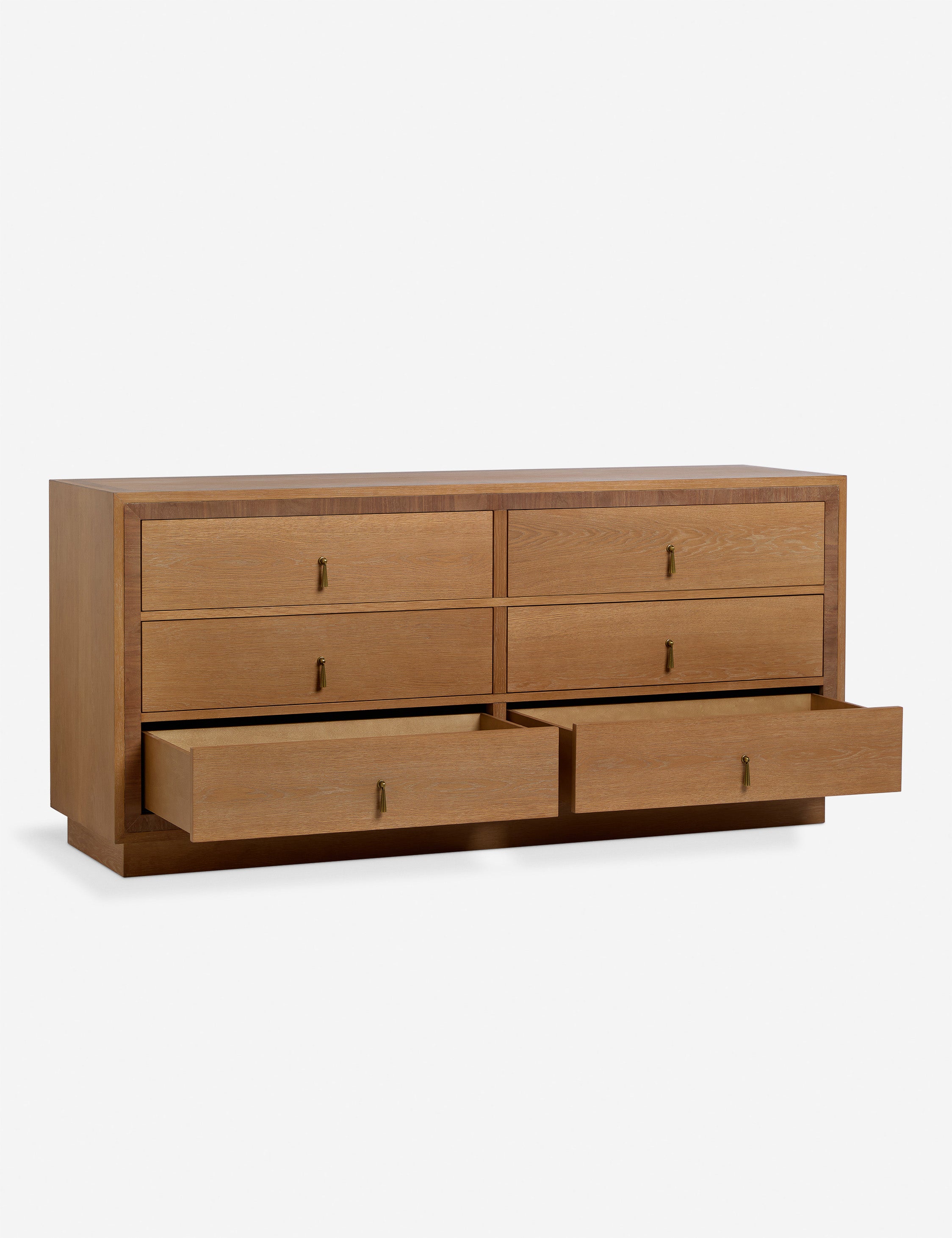 Brandt 6 Drawer Dresser - Modern Wooden Chest of Drawers for Bedroom Storage | Perfect for Organizing Clothes, Linens & Accessories in Home, Dorm or Apartment