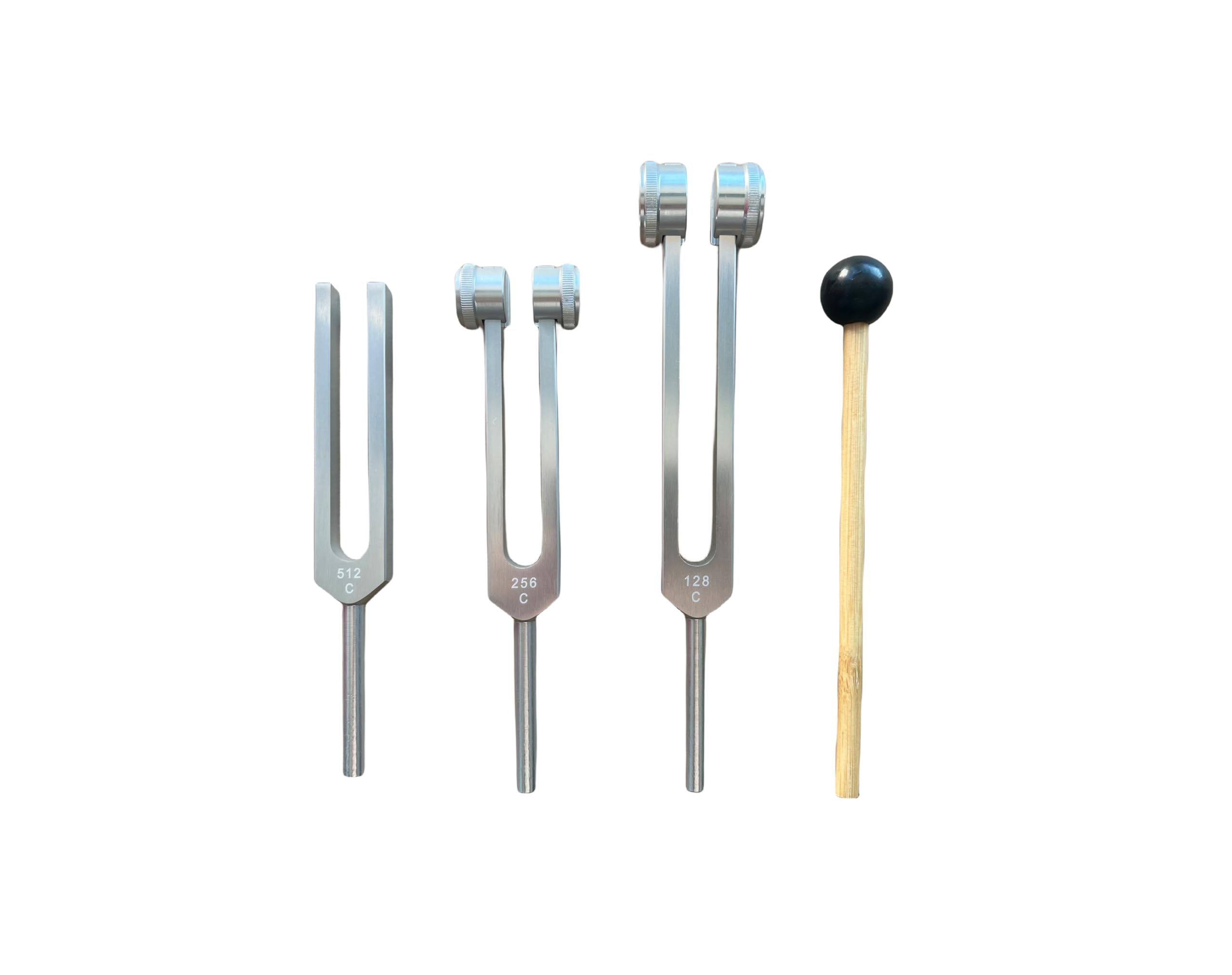 128Hz 256Hz 512Hz Sound Therapy Tuning Forks Set - Healing Vibrations for Nervous System Repair, Stress Relief & Musical Therapy | Perfect for Meditation, Sound Baths & Holistic Wellness Practices