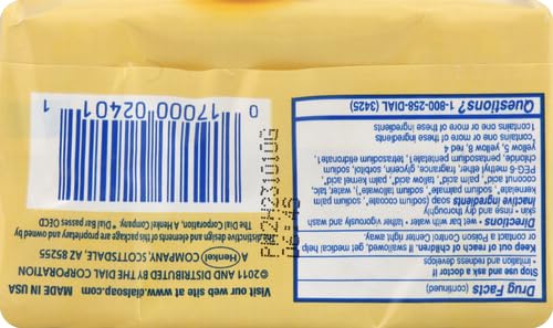 Dial Gold Antibacterial Bar Soap - 4 oz (Pack of 1) - Moisturizing & Deodorizing for Daily Hand & Body Wash - Ideal for Home, Gym & Travel