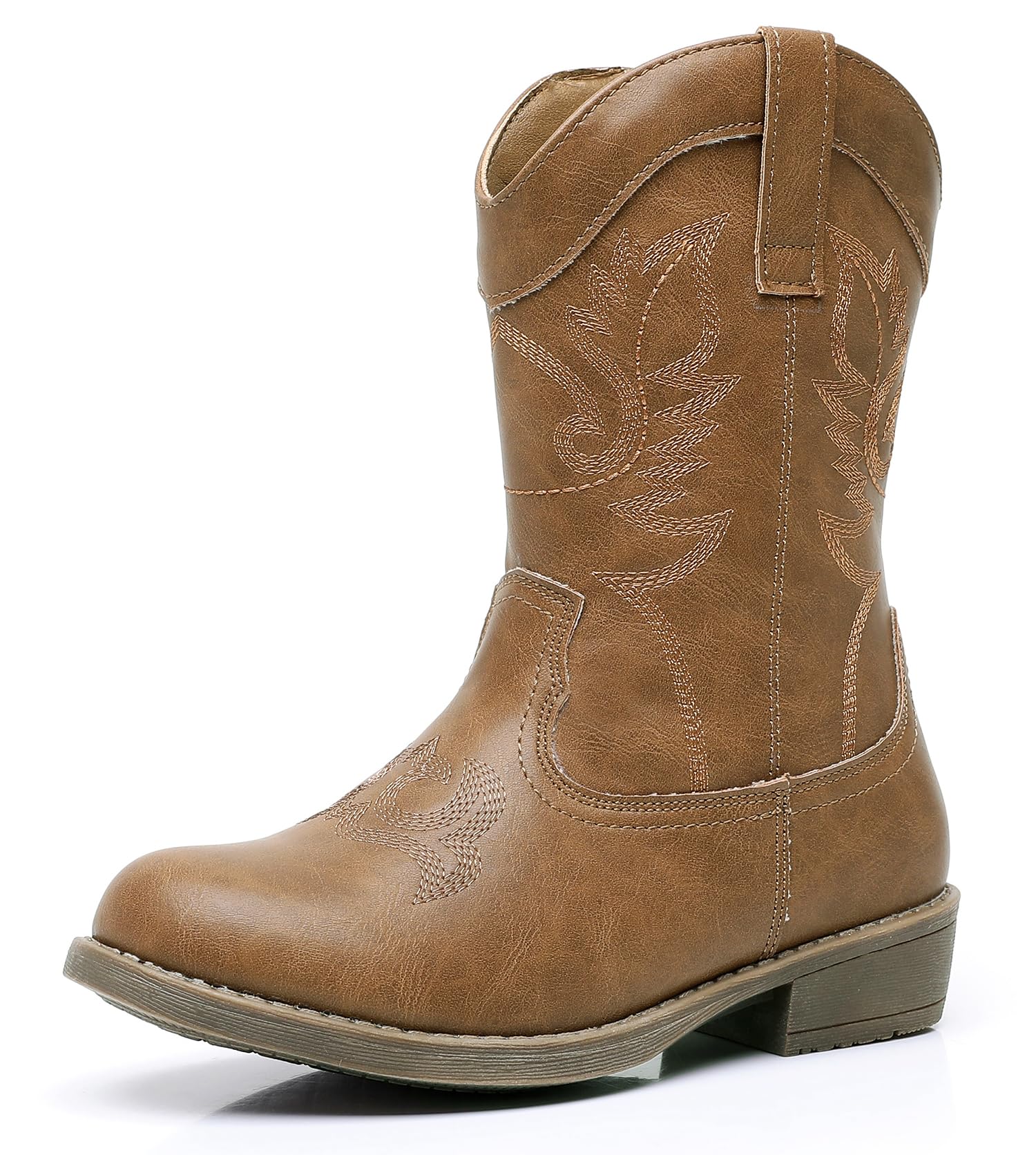 Blikcon Girls Cowboy Boots for Kids - Western Cowgirl Boots with Side Zipper for Toddler, Little & Big Kids | Perfect for Rodeo, Country Dance & Western Fashion Outfits