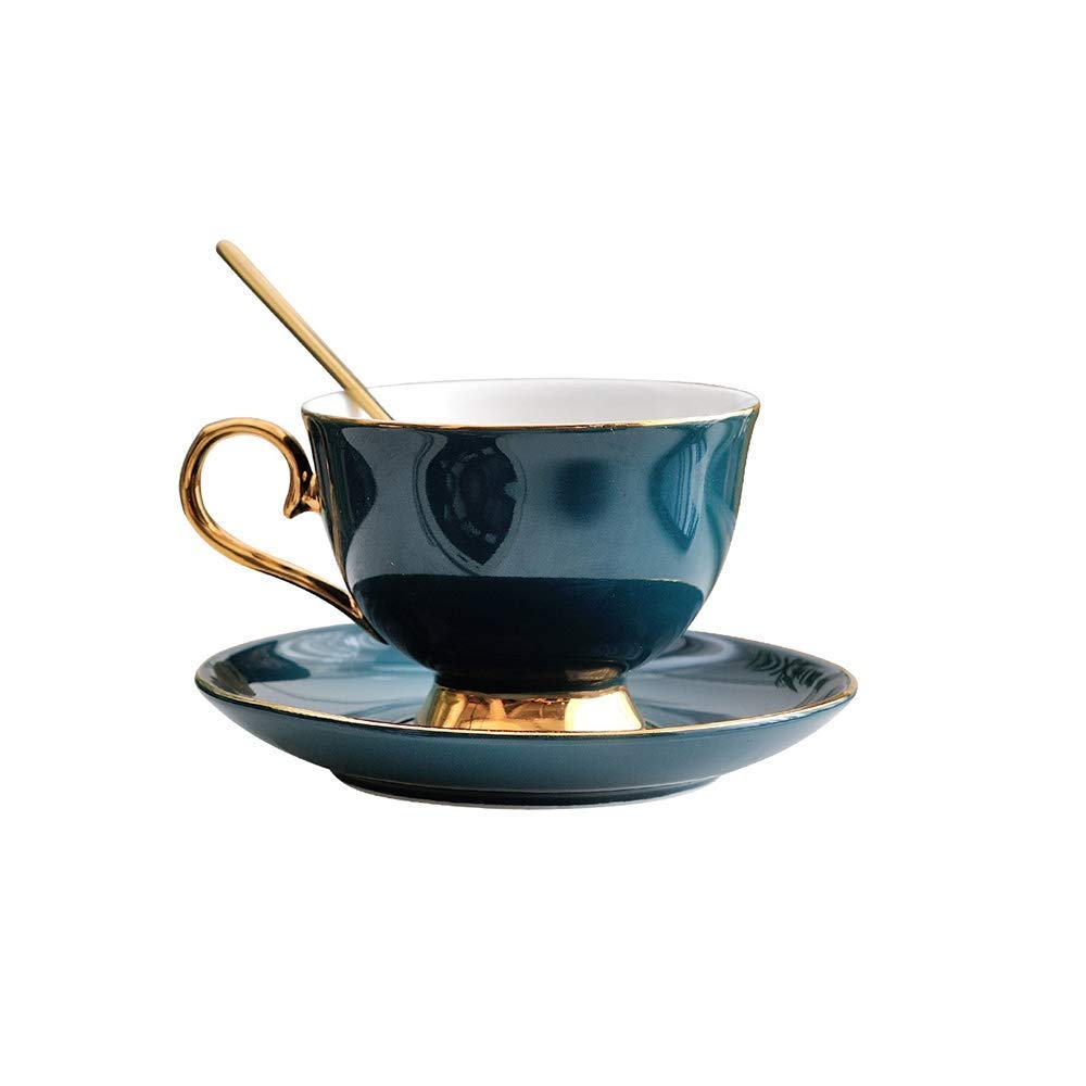 Premium UHNGE-ER Cappuccino Coffee Cup & Saucer Set - Elegant Porcelain Tea Cup for Espresso, Latte & Afternoon Tea - Home, Kitchen & Office Use with Gift Box - Perfect for Coffee Shops, Cafés & Gifting