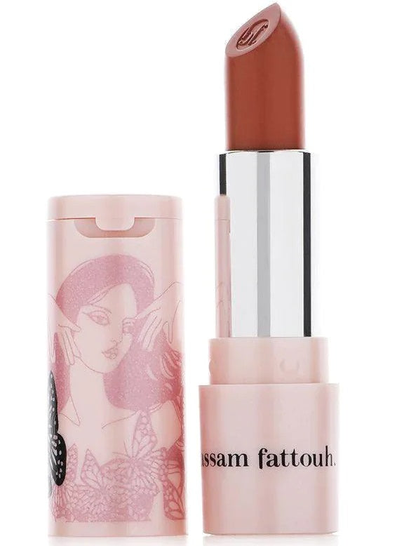 Bassam Fattouh Nude Mood Lipstick - Matte Long Lasting Moisturizing Lipstick with Woody Scent, Perfect for Everyday Wear & Special Occasions