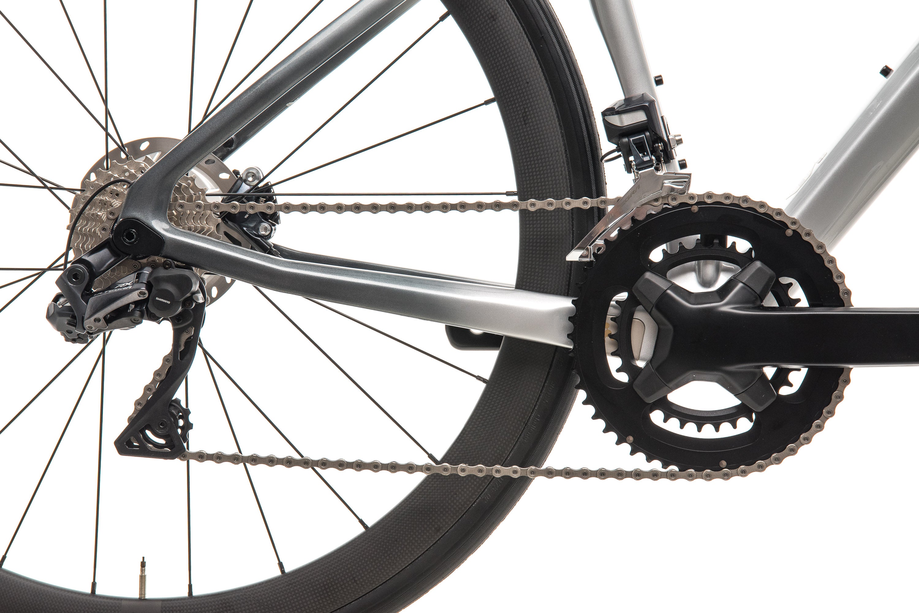 Argon 18 Krypton GF Disc Di2 Road Bike - Mercedes Benz Inspired Silver Finish - 47cm Small Frame (2019 Model) | Perfect for Racing, Commuting & Endurance Rides