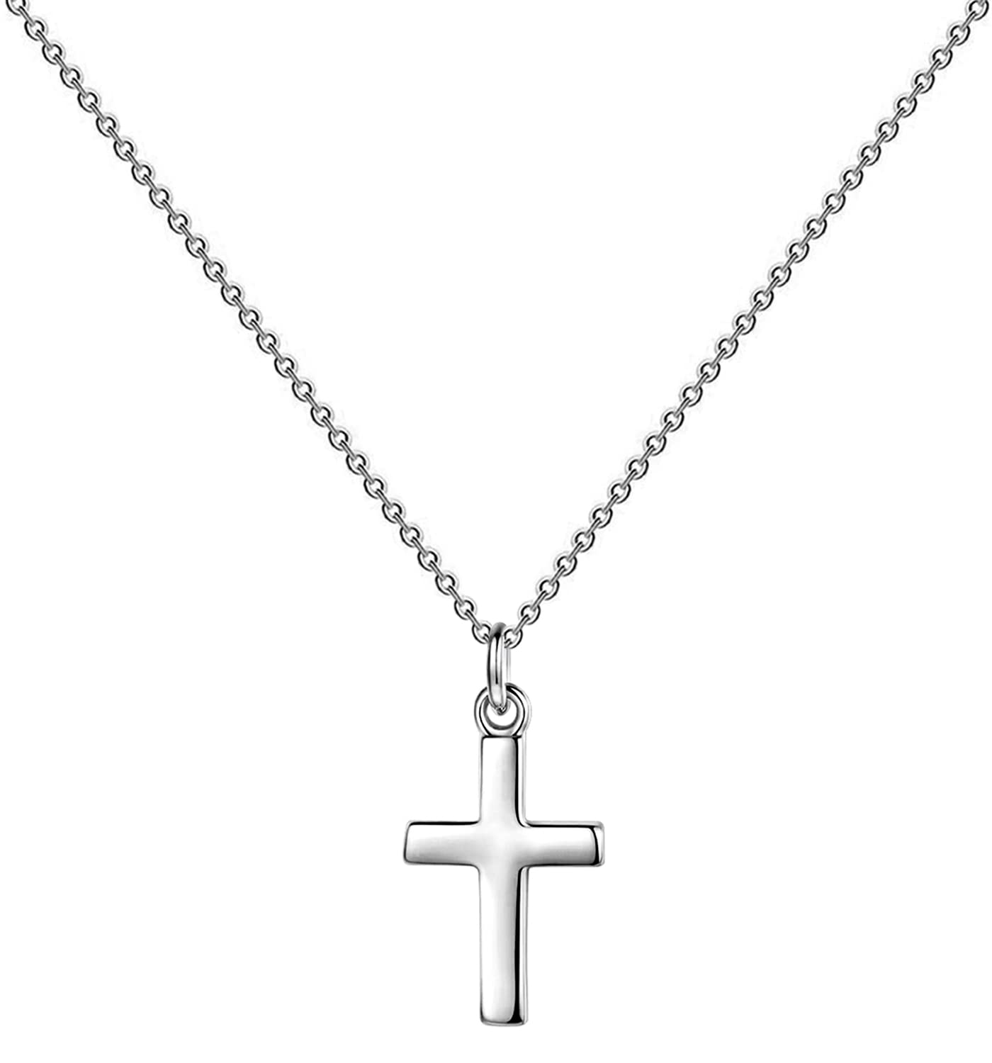Elegant Small Cross Pendant Necklace for Women - Minimalist Religious Jewelry - Perfect Mothers Day & Birthday Gift - Ideal for Church, Weddings & Everyday Wear