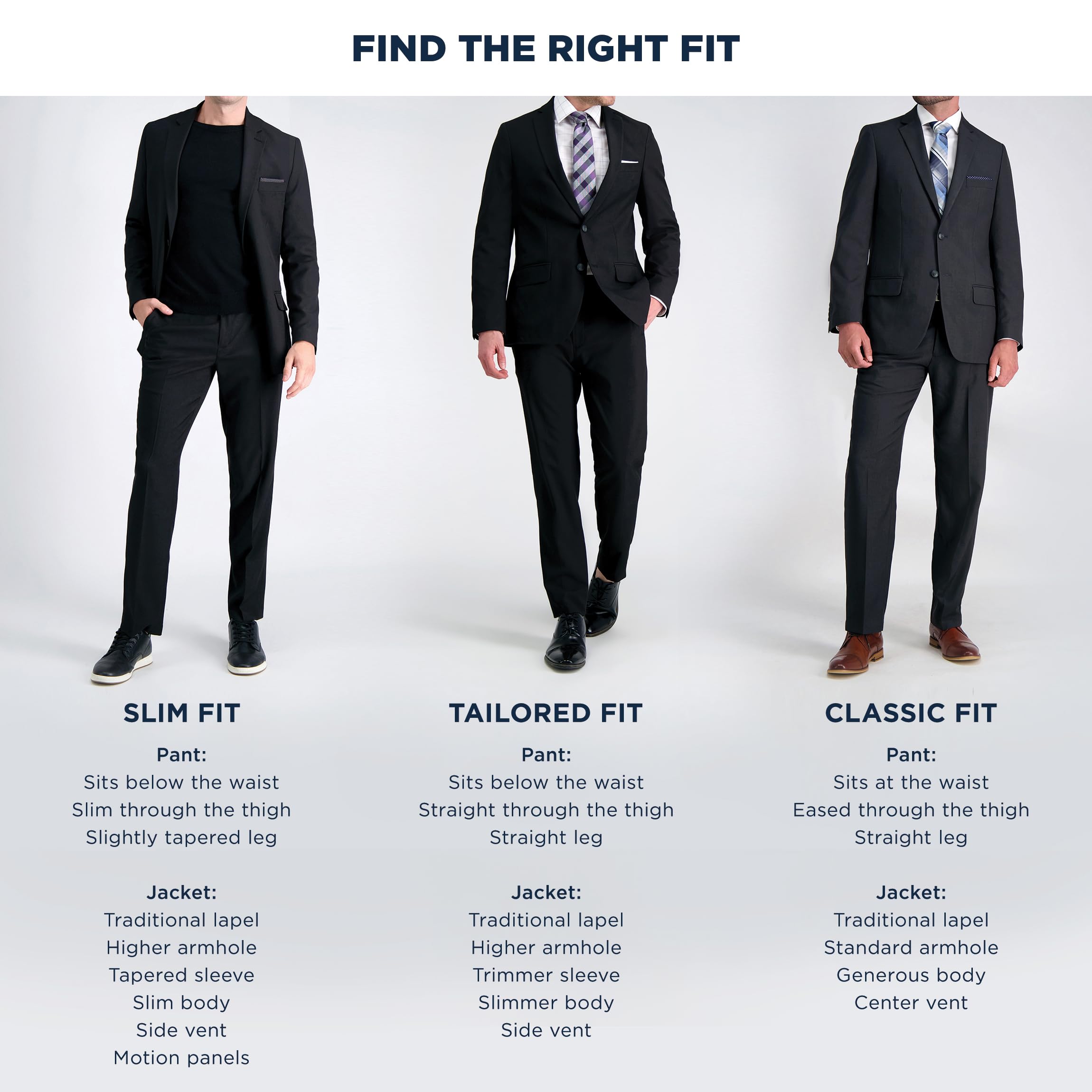 Haggar Men's Smart Wash with Repreve Tailored Fit Suit Separates - Pants & Jackets | Wrinkle-Resistant & Eco-Friendly Workwear for Business & Formal Occasions