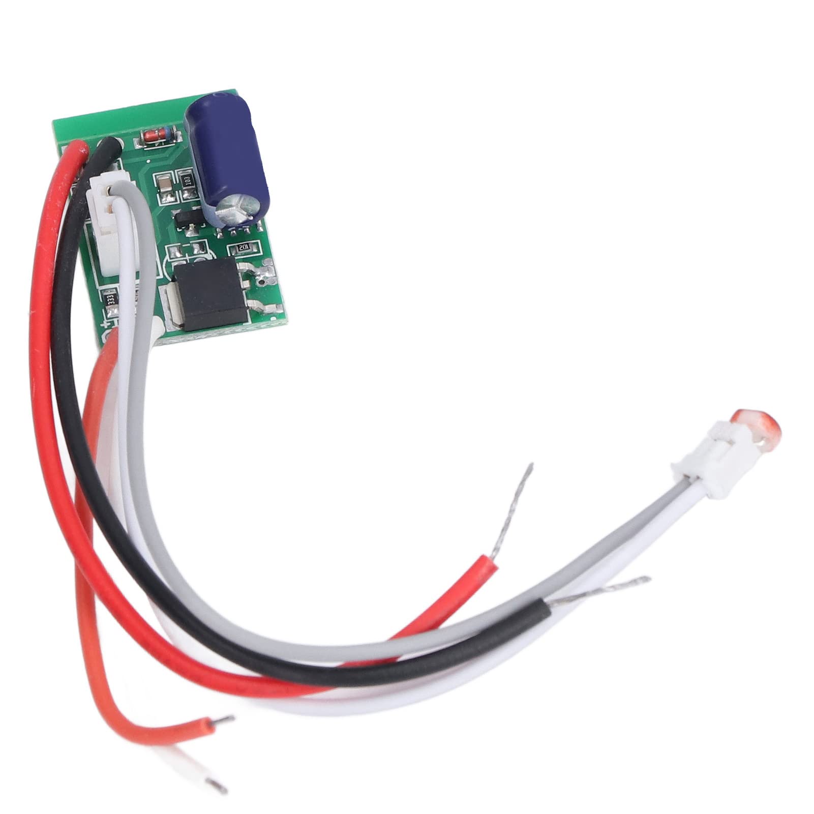FTVOGUE 1.0 x 0.7 Inch Solar Light Control Board with Photocell Sensor - Automatic Brightness Adjustment LED Circuit Board for Outdoor Lighting, Garden Lights & Solar Panel Systems