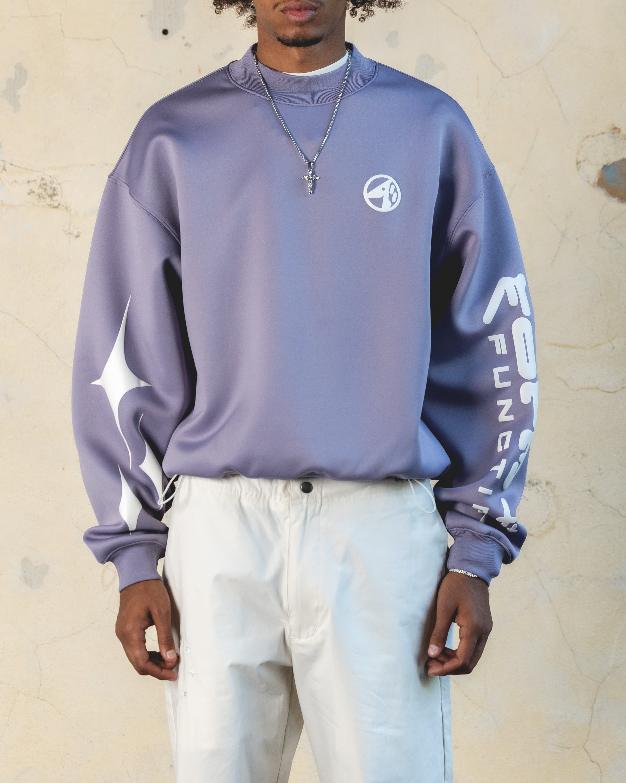 404 Form Crewneck Sweatshirt - Soft Purple Unisex Pullover for Men & Women | Perfect for Casual Wear, Street Style & Loungewear