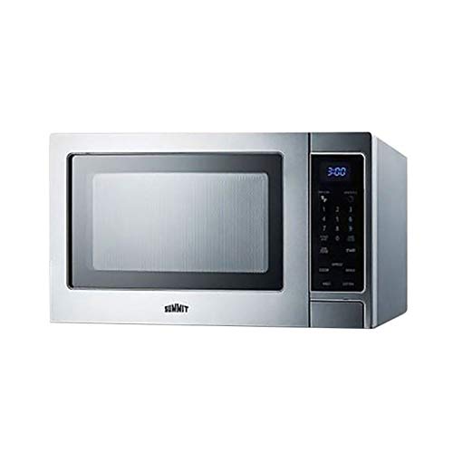 Stainless Steel Microwave Oven with Digital Touch Control Panel - 1.2 Cu.Ft Countertop Microwave for Kitchen, Dorm, Office & Small Spaces - Fast Heating & Defrosting