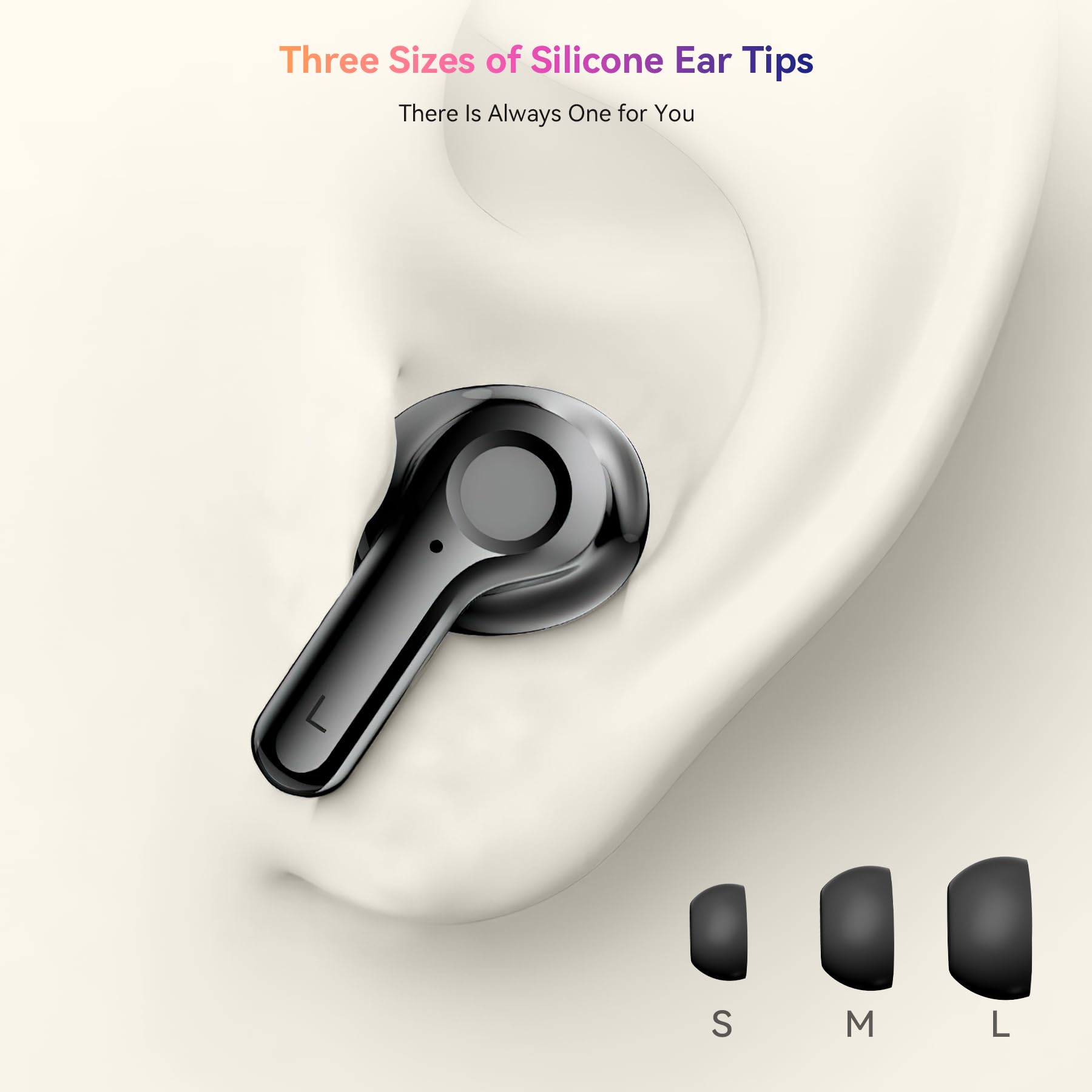 OSCAL Hibuds 6 Wireless Earbuds - Bluetooth 5.4, 40H Playtime, IP7 Waterproof for Sports & Gym
