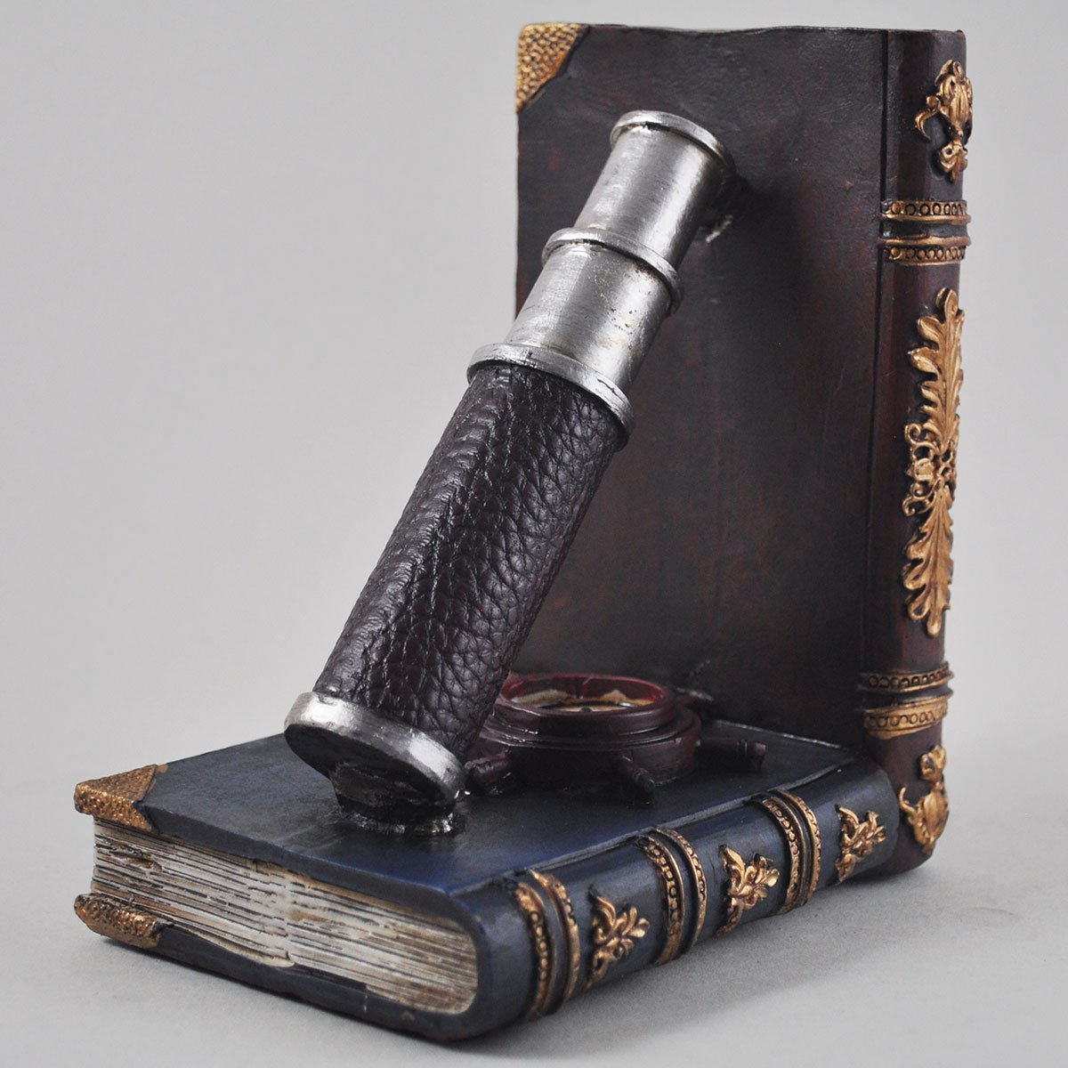 Globe & Telescope Bookend Set - Elegant Office & Study Decor for Book Lovers - Perfect Gift for Teachers, Students & Astronomy Enthusiasts