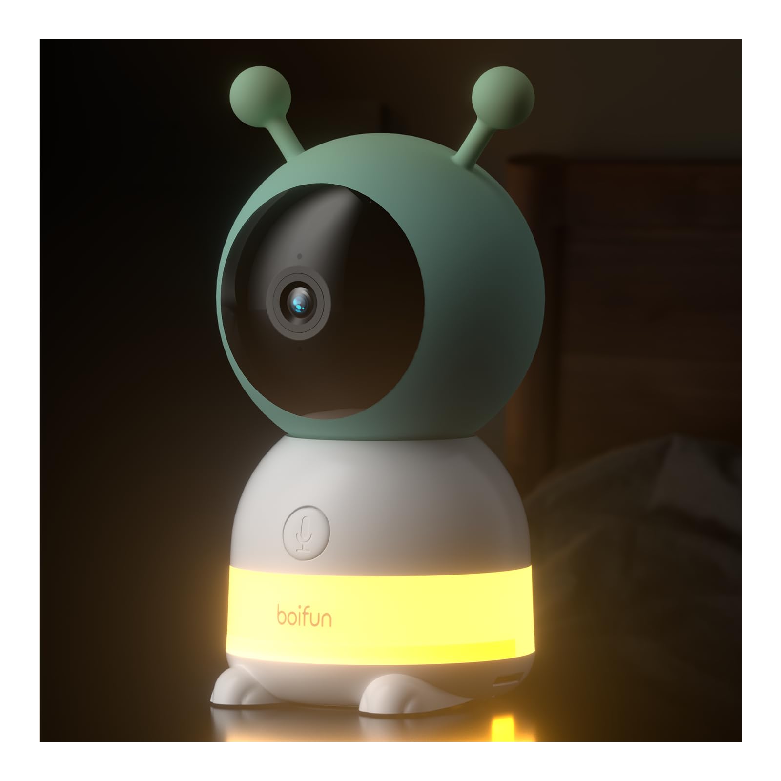 BOIFUN Additional Baby Camera - 360° HD Video Monitor with Night Vision, Auto Tracking, AI Motion & Sound Detection, 2-Way Audio | Compatible with Baby 6T Monitor | Wall Mount Included | Perfect for Nursery, Bedroom & Child Safety Monitoring