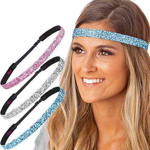 Bling Glitter Skinny Light Blue/Silver/Light Pink
