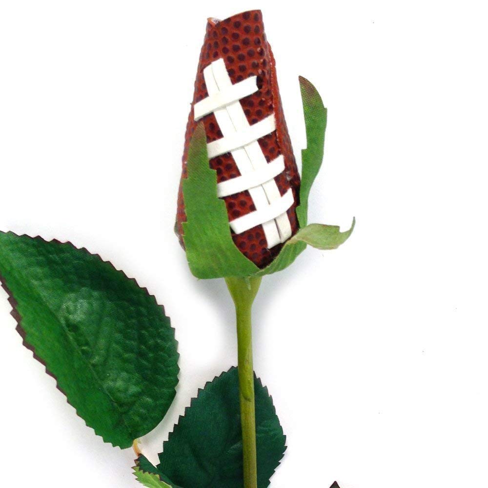 Handmade Football Rose - Original Sports Themed Floral Gift for Men, Birthdays, Anniversaries & Game Day Decor