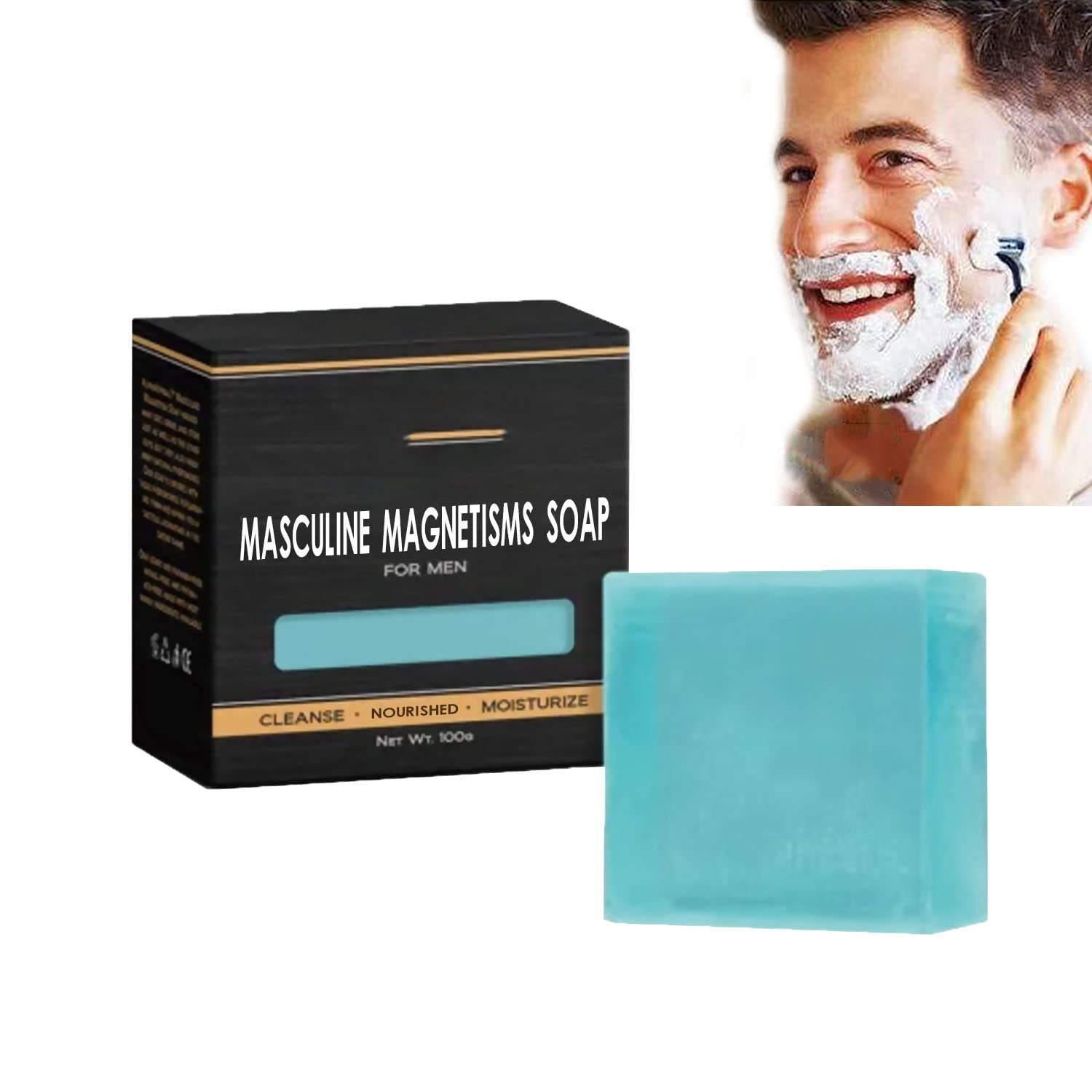 Magnetic Soap for Men - Pure Natural Scented Soap with Attractive Fragrance | Grooming & Dating Essential for Confident Men