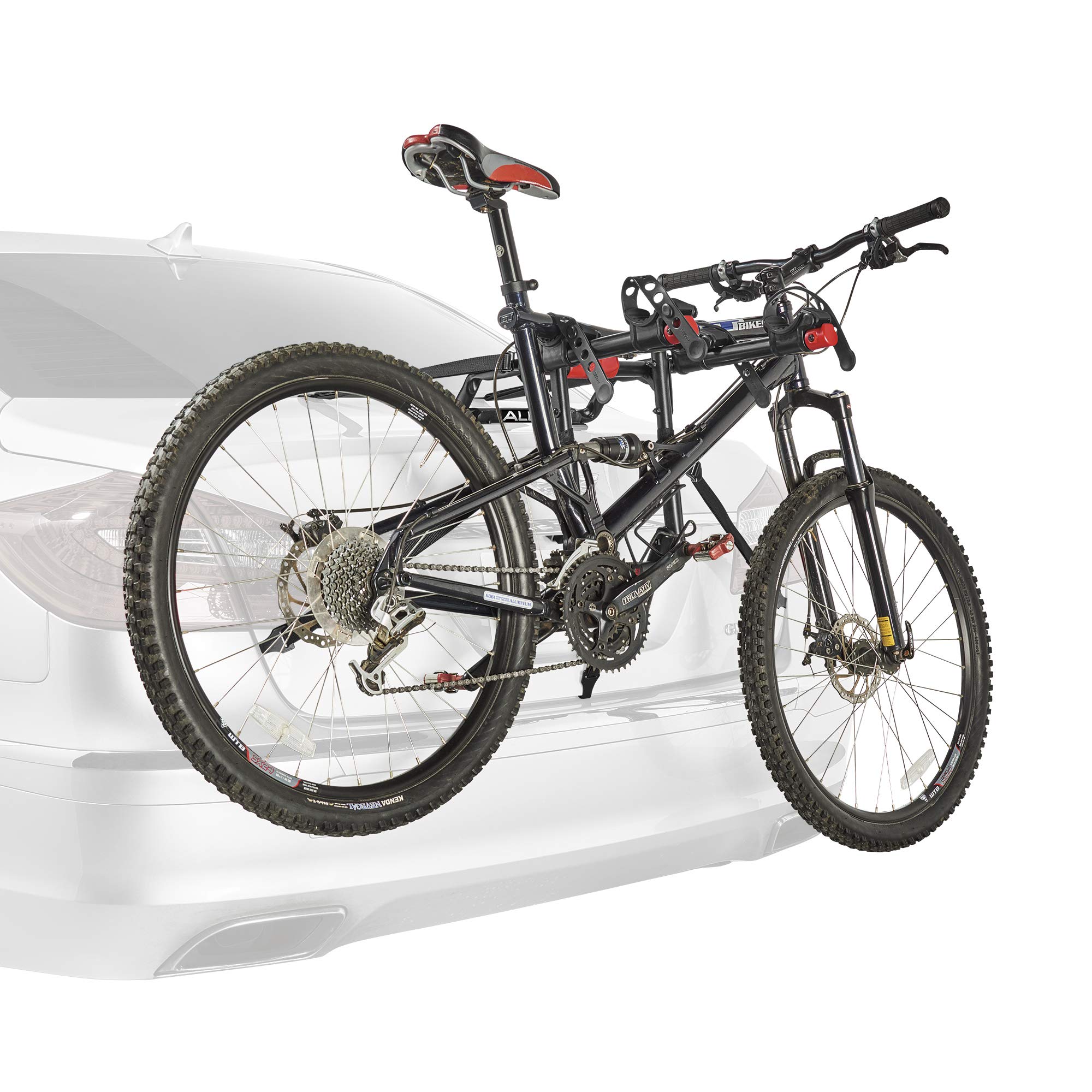 Allen Sports Premier 2-Bike Trunk Rack - Model S102, Heavy Duty Bicycle Carrier for Cars, SUV & Hatchback - Secure & Easy to Install - Perfect for Road Trips, Camping & Outdoor Adventures (Black)