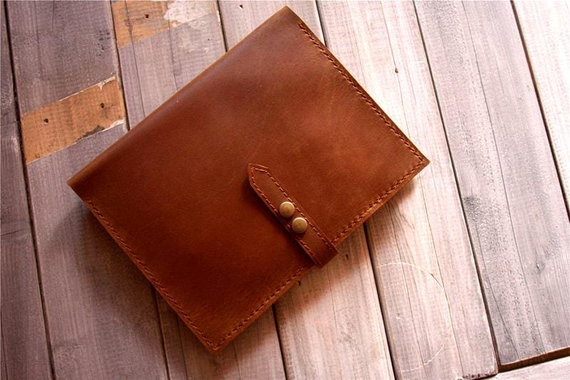 Personalized Brown Leather Padfolio Holder - Professional Business Portfolio Organizer with Notepad Pocket - Perfect for Meetings, Presentations & Office Use