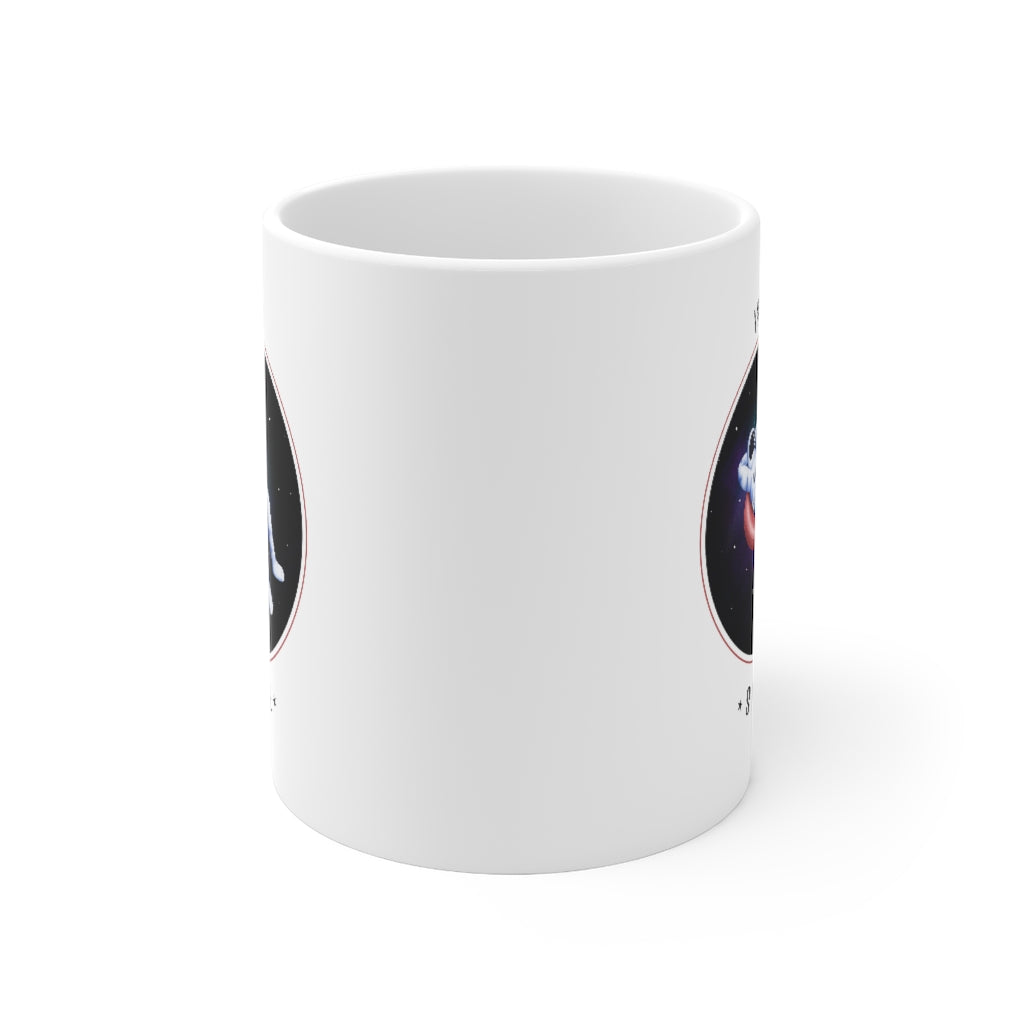 11oz Ceramic Coffee Mug with 'I Need My Space' Funny Graphic - Perfect for Office, Home, or Gifts