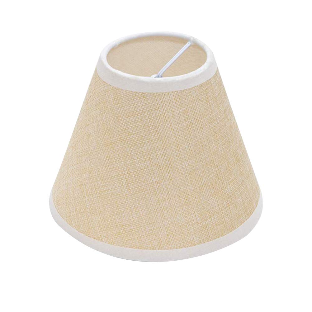 Totority Vintage Table Lamp Shade - Clip On Bulb Cover, Hanging Pendant Light Shade for E27 Candelabra - Perfect for Bedroom, Living Room & Retro Home Decor