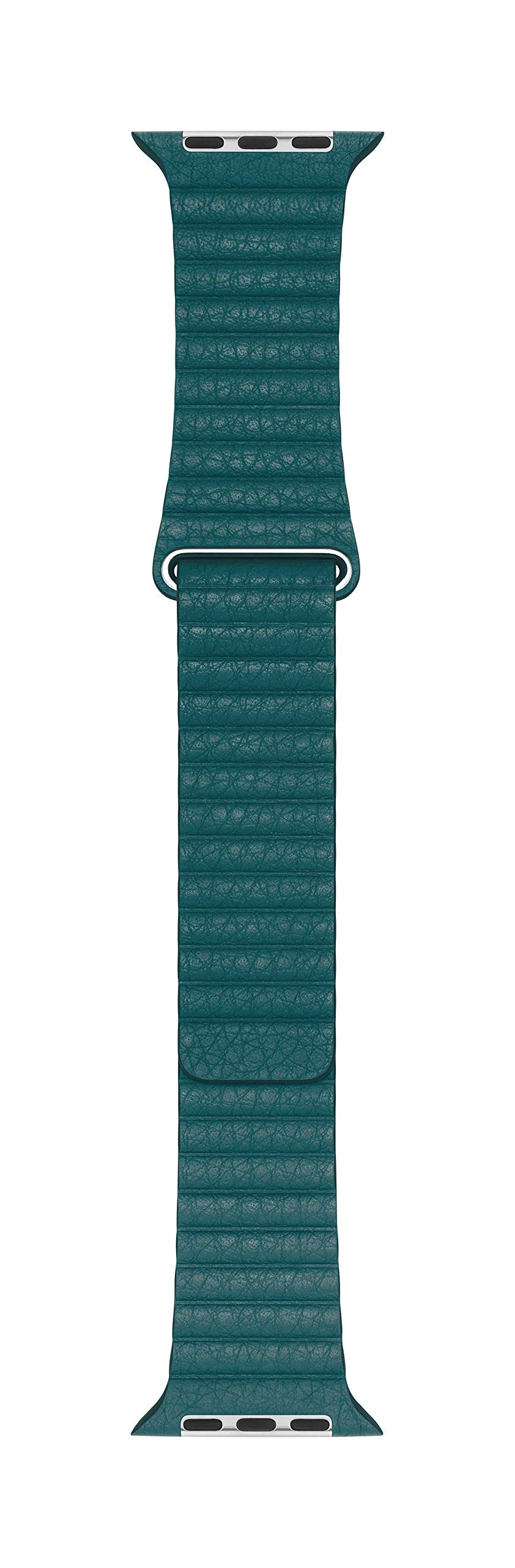 Premium Genuine Leather Apple Watch Band 44mm - Peacock Blue Loop Strap Compatible with Apple Watch Series 1/2/3/4/5/6/7/8/9 - Durable & Comfortable Large Size - Ideal for Workouts, Running, Gym, Office & Daily Wear - Perfect Unisex Gift for Men & Women - Great for Fitness Tracking, Business Meetings & Casual Outings