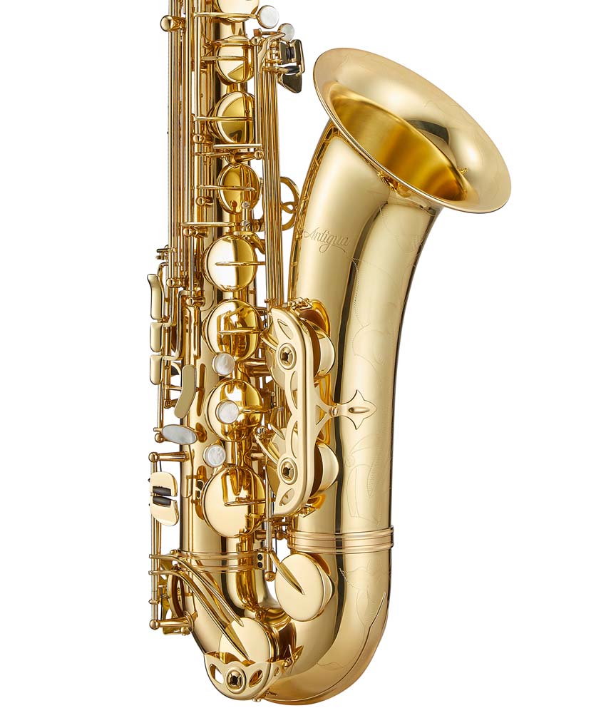 Antigua Winds TS4248 PowerBell Bb Tenor Saxophone - Professional Lacquered Brass Instrument for Jazz, Band & Studio Performance