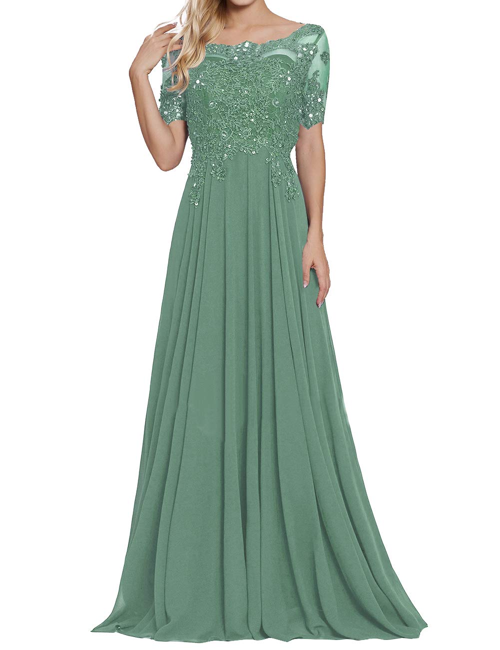 Elegant Lace Mother of The Bride Dresses for Wedding - Formal Long Gowns for Mother of The Groom & Wedding Guests - Perfect for Church Ceremonies, Reception Parties & Special Occasions
