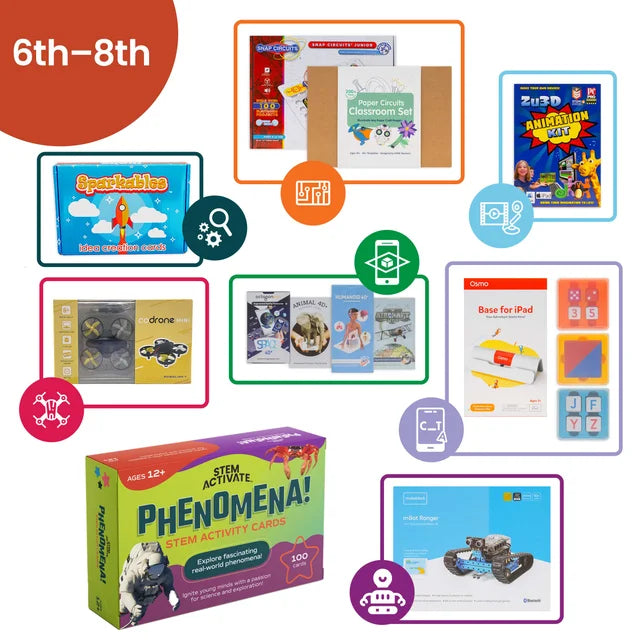 STEM Science Kit for Kids Ages 11-14 | Complete Learning Package for 6th-8th Grade | Hands-on Experiments & Educational Activities for Classroom & Homeschool Use