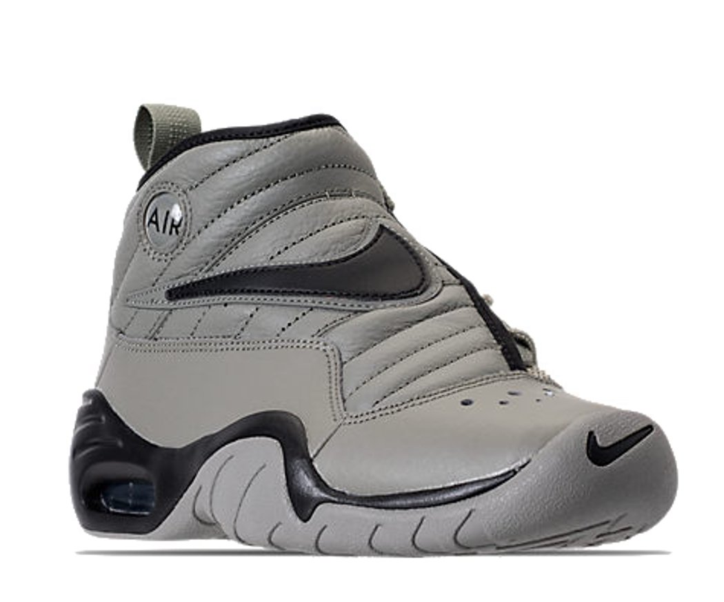 Nike Boys Air Shake Ndestrukt GS Basketball Shoes - Size 7 Big Kid M - Dark Stucco/Black - Lightweight High-Top Support for Youth Basketball Players & Street Style Fashion