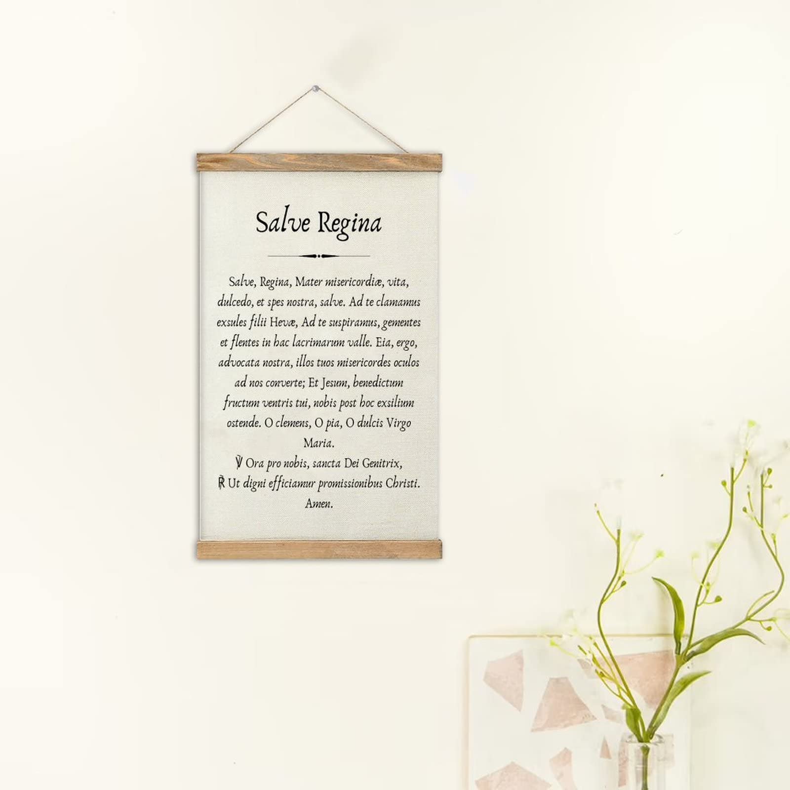 Premium Magnetic Poster Hanger Kit - Teak Wood Frame & Canvas Hanger for Wall Art (12 Inch) - Perfect for Hanging Posters, Canvas Prints, and Artwork in Home, Office, or Gallery