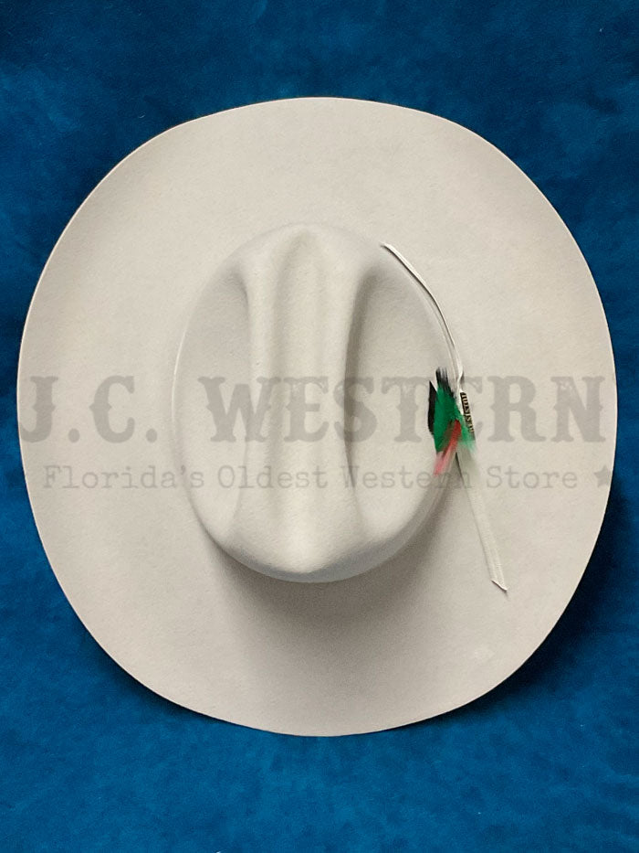 Resistol RFQH60 254071 QH60 6X Silverbelly Felt Cowboy Hat for Men - Western Rodeo, Outdoor Riding & Country Fashion