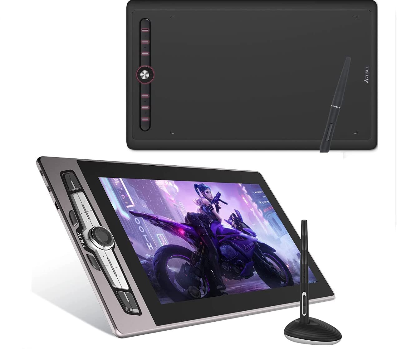 Artisul SP1603 M0610 Pro Graphics Drawing Tablet with Battery-Free Stylus - Digital Drawing Pad for Windows, Mac, Android - Perfect for Digital Art, Animation & Graphic Design