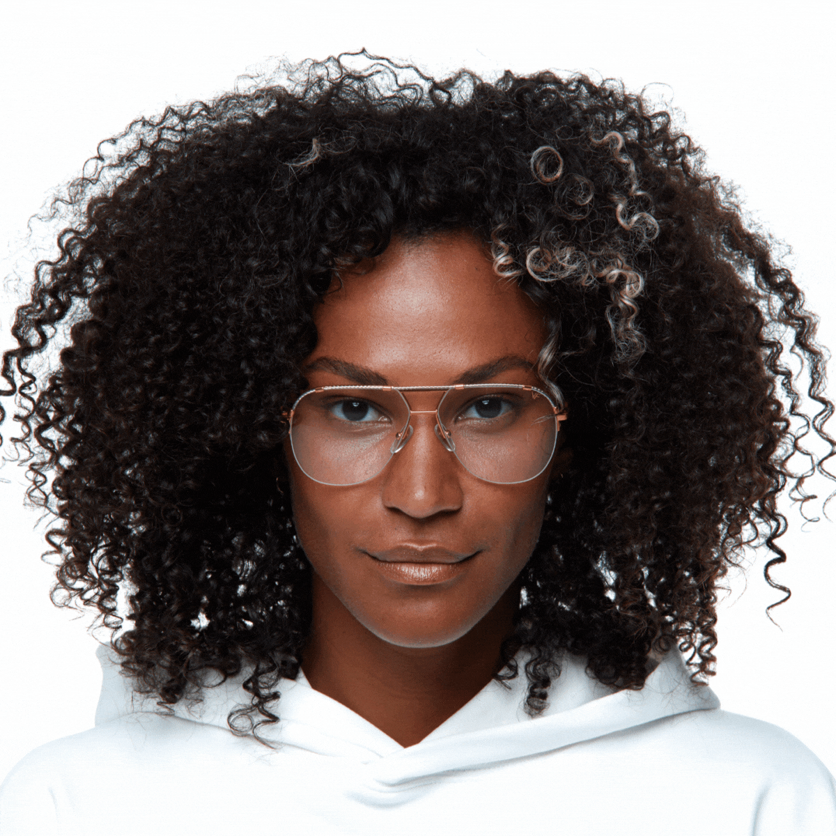 Blanco Half Rim 24KT Two Tone Black and White Gold Glasses - Stylish Eyewear for Men & Women, Perfect for Daily Wear, Work, and Special Occasions