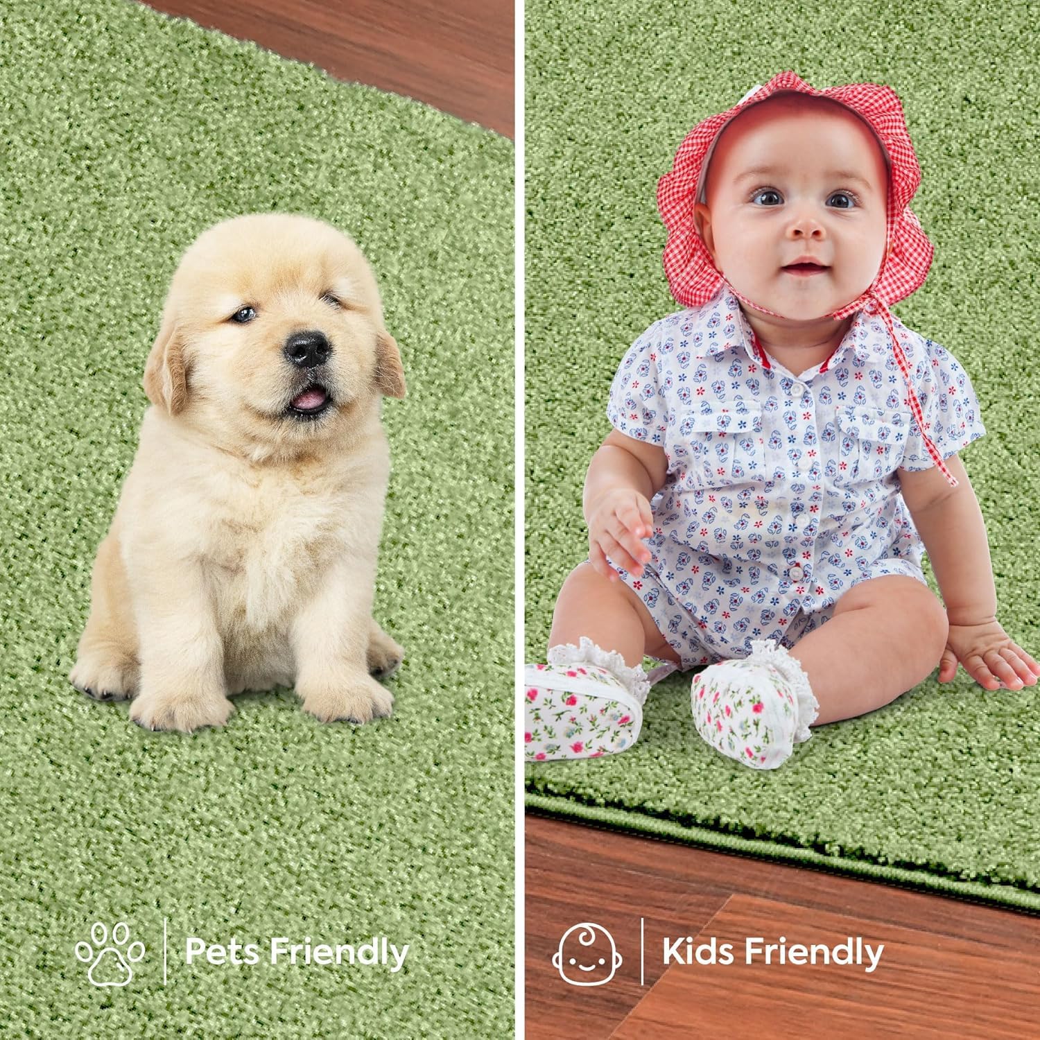 Galaxy Way Kids Favorite Area Rugs - 5' Hexagon Lime Green Indoor Carpet | Stain Resistant & Durable | Perfect for Living Room, Bedroom, Nursery, Playroom | Pet & Child Safe Non-Slip Rug | Made in USA | Great for Home Decor, Birthday Gifts & Wedding Presents