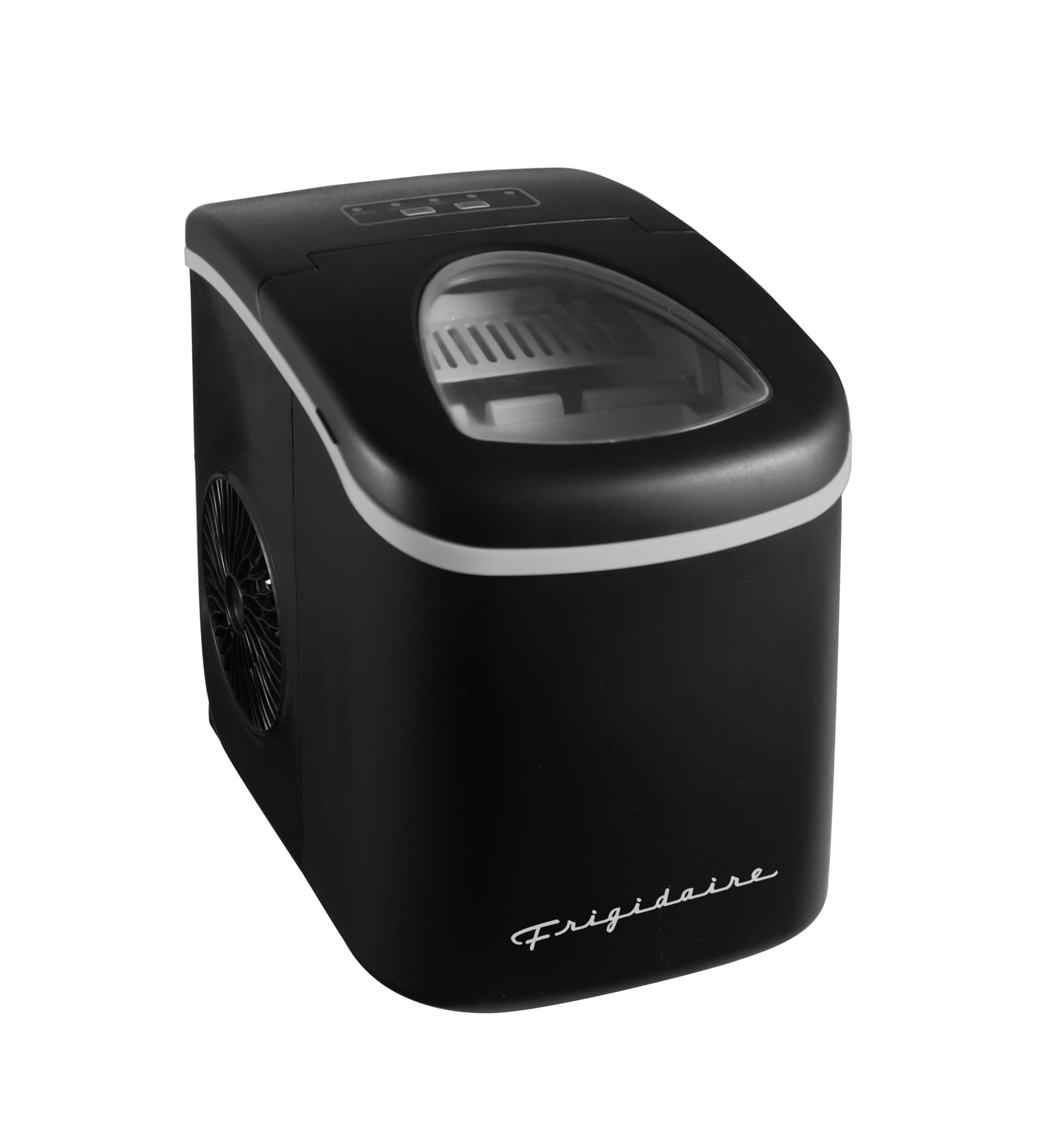 FRIGIDAIRE EFIC128AMZBLK Compact Countertop Ice Maker - 26 lbs Daily Output, Black - Perfect for Home, Office, and Small Business Use