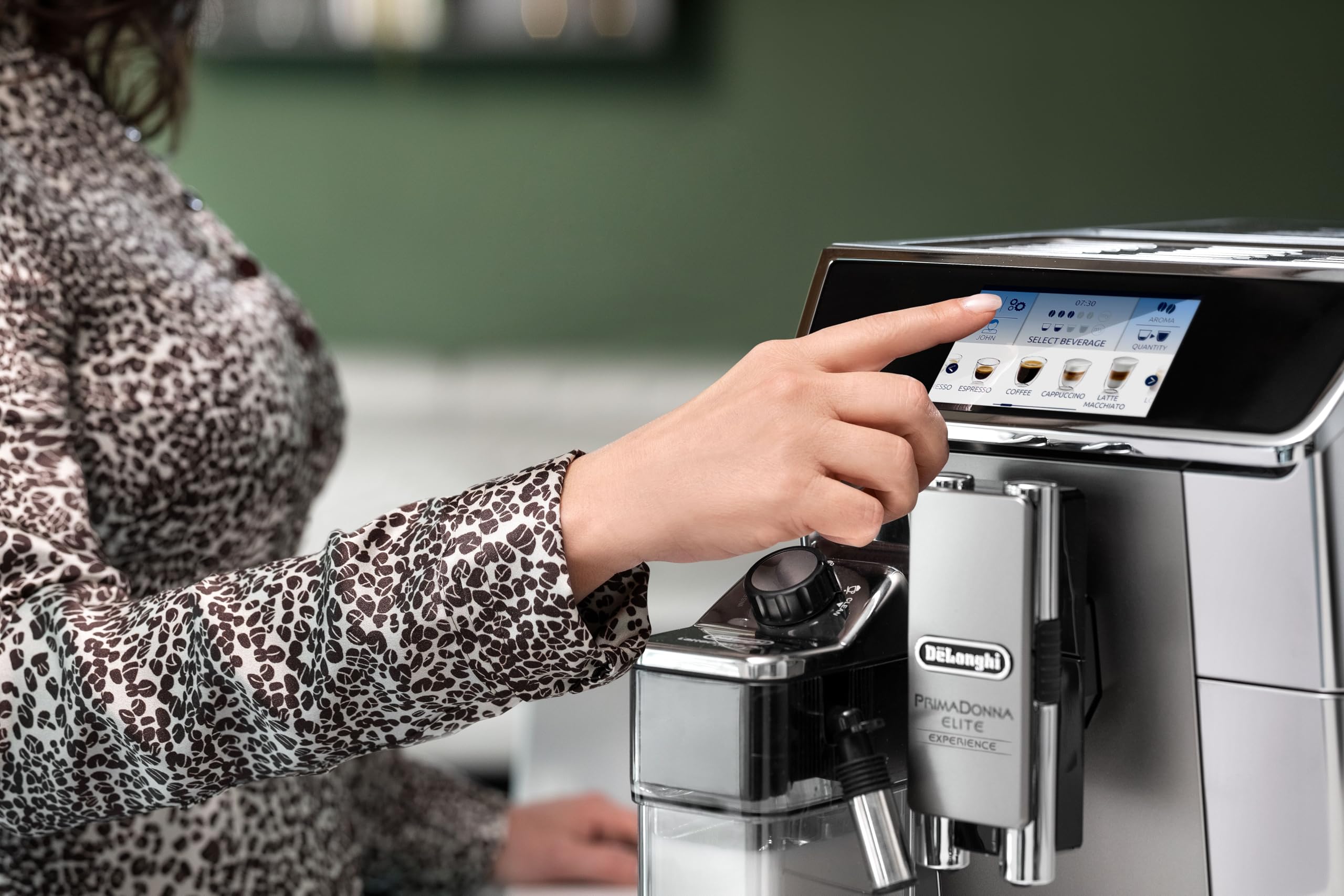 De'Longhi PrimaDonna Elite Experience ECAM650.85.MS Automatic Coffee Machine - 1L Stainless Steel Espresso & Cappuccino Maker with Silver Metal Finish | Perfect for Home, Office & Coffee Shops