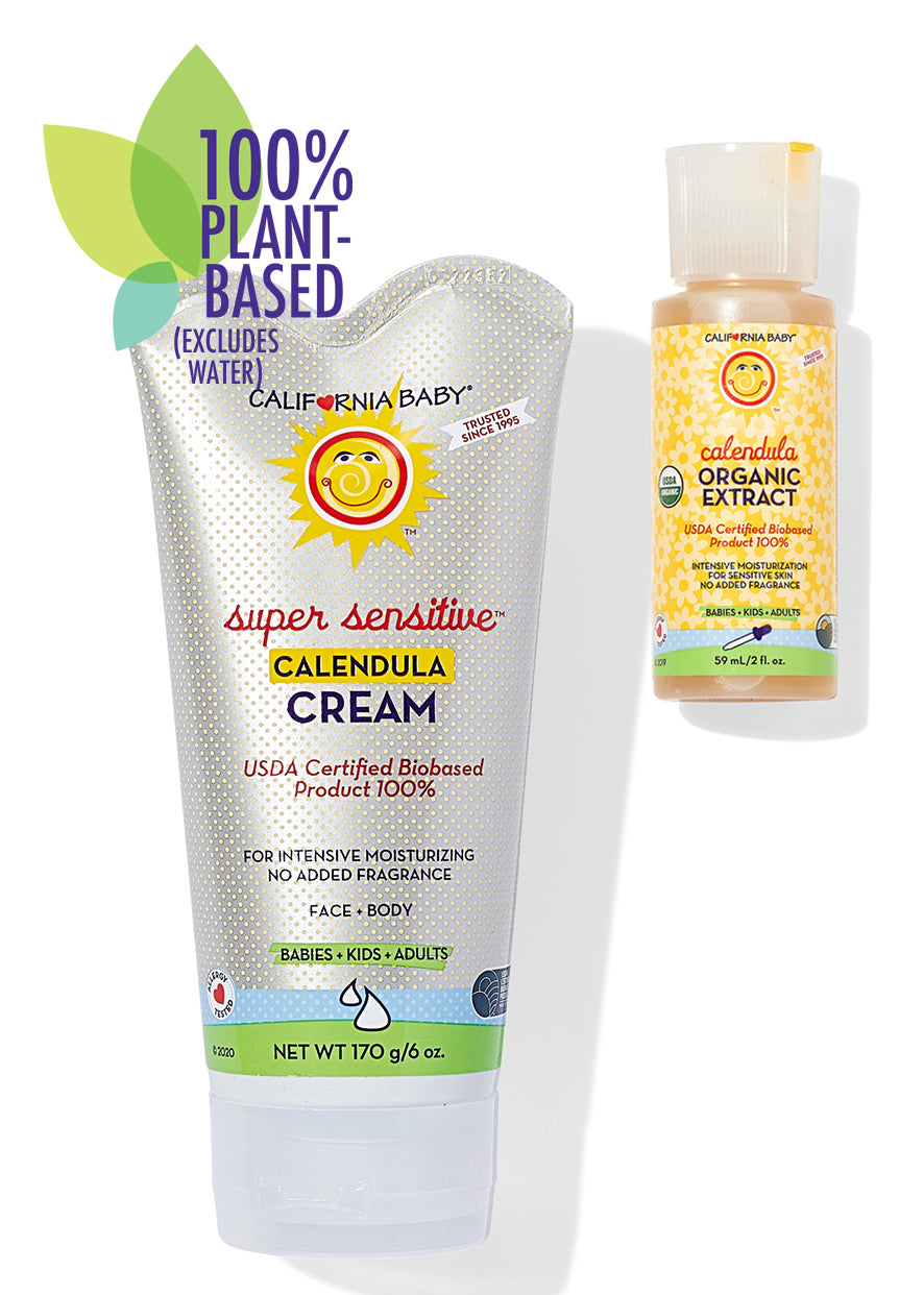 Calendula Bundle™ Unscented Cream + Extract – Soothing Skin Care for Dryness, Irritation & Eczema Relief | Perfect for Sensitive Skin & Daily Moisturizing