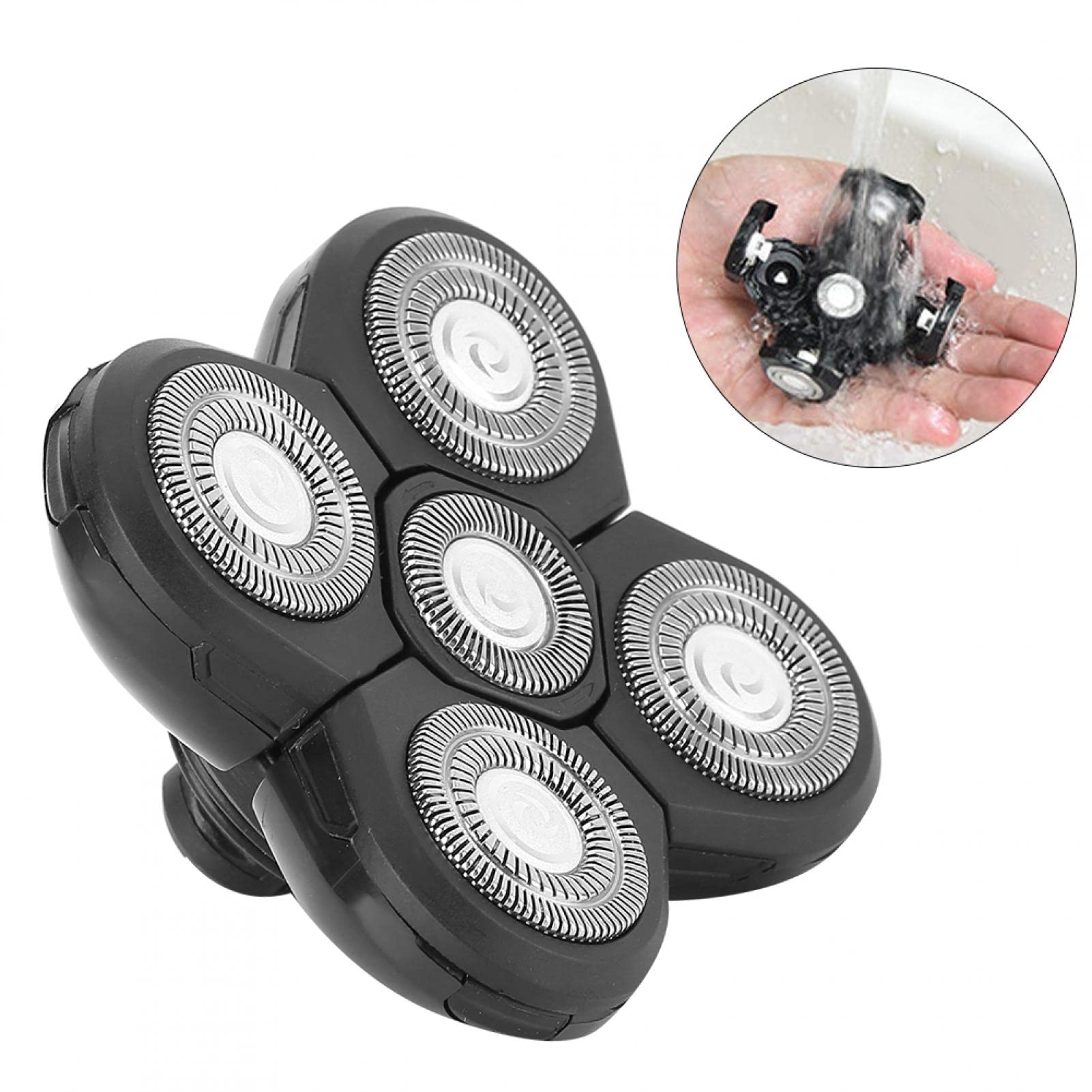 Electric Shaver Replacement Heads for Men - Rotary Shaver Accessories Kit for Bald Head Grooming & Facial Hair Trimming - Perfect for Home, Travel, and Daily Shaving Needs