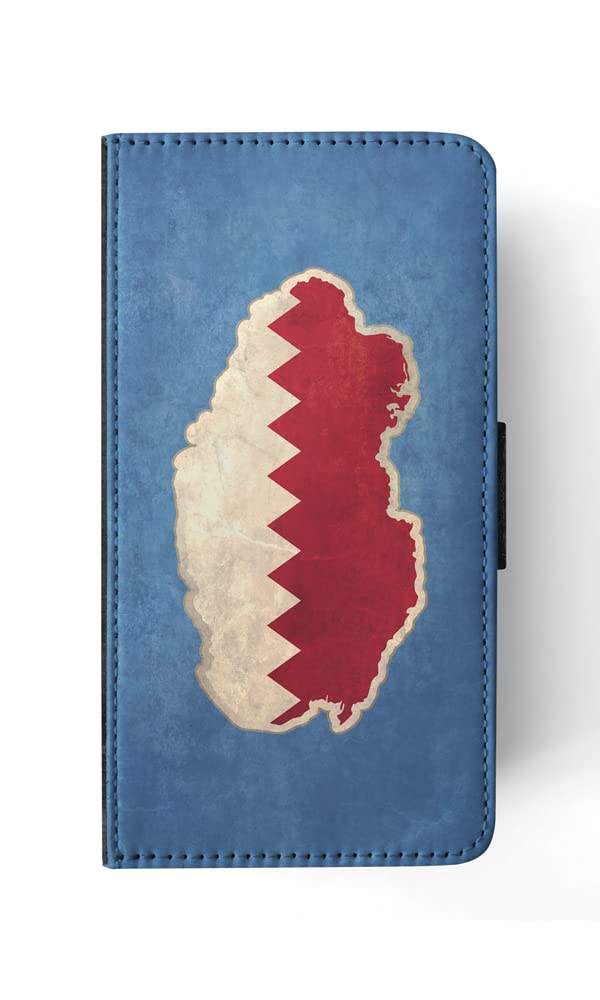 Qatar National Flag Flip Wallet Phone Case for Apple iPhone 7, iPhone 8, iPhone SE (2020 & 2022) - Stylish Protective Cover with Card Slots | Perfect for Travel, Daily Use & Gift Giving