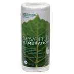 Seventh Generation White Paper Towels, 6 Rolls (140 Sheets Per Roll) - Pack of 4 | Eco-Friendly, Absorbent & Strong | Perfect for Kitchen Cleaning, Spill Absorption & Household Use