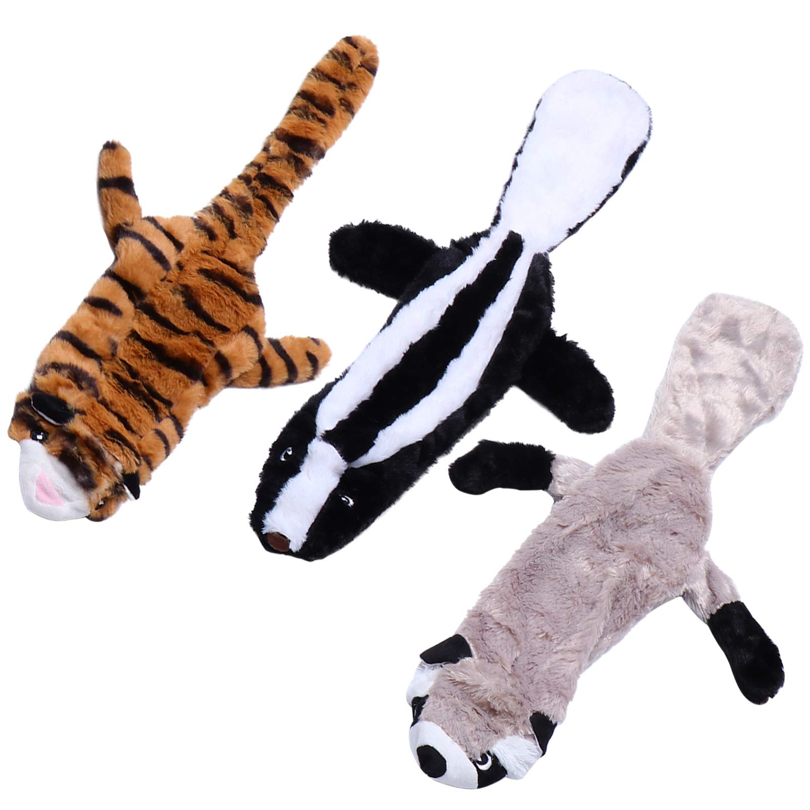 **Hemobllo Squeaky Plush Dog Toy - 3 Pack Soft Chew Toys for Small & Medium Dogs, Puppy Teething Molar Toys with Cute Designs (Random Style) - Perfect for Playtime, Training & Dental Health**