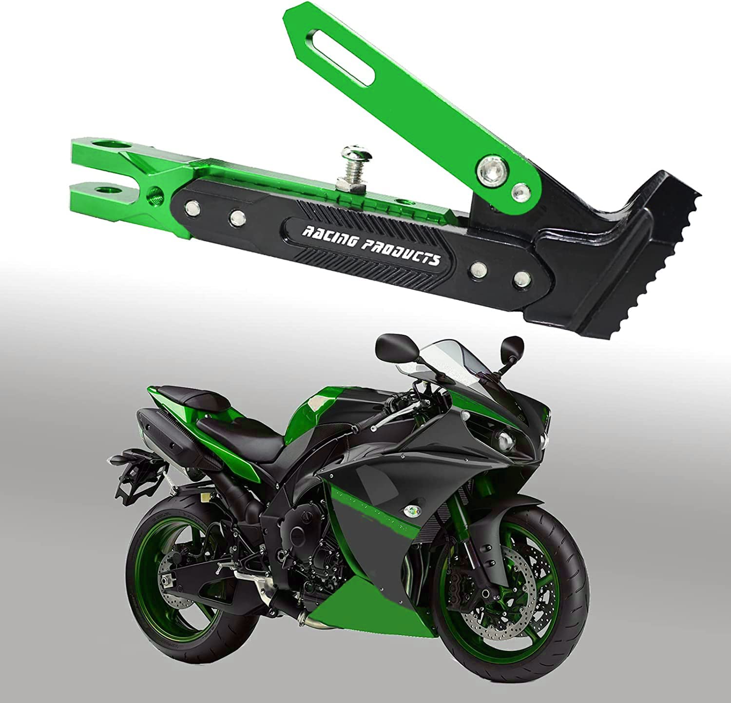 Universal Motorcycle Kickstand - CNC Aluminum Alloy Adjustable Side Stand for Scooters, Pit Bikes & Motocross | Durable Foot Support for Parking & Maintenance