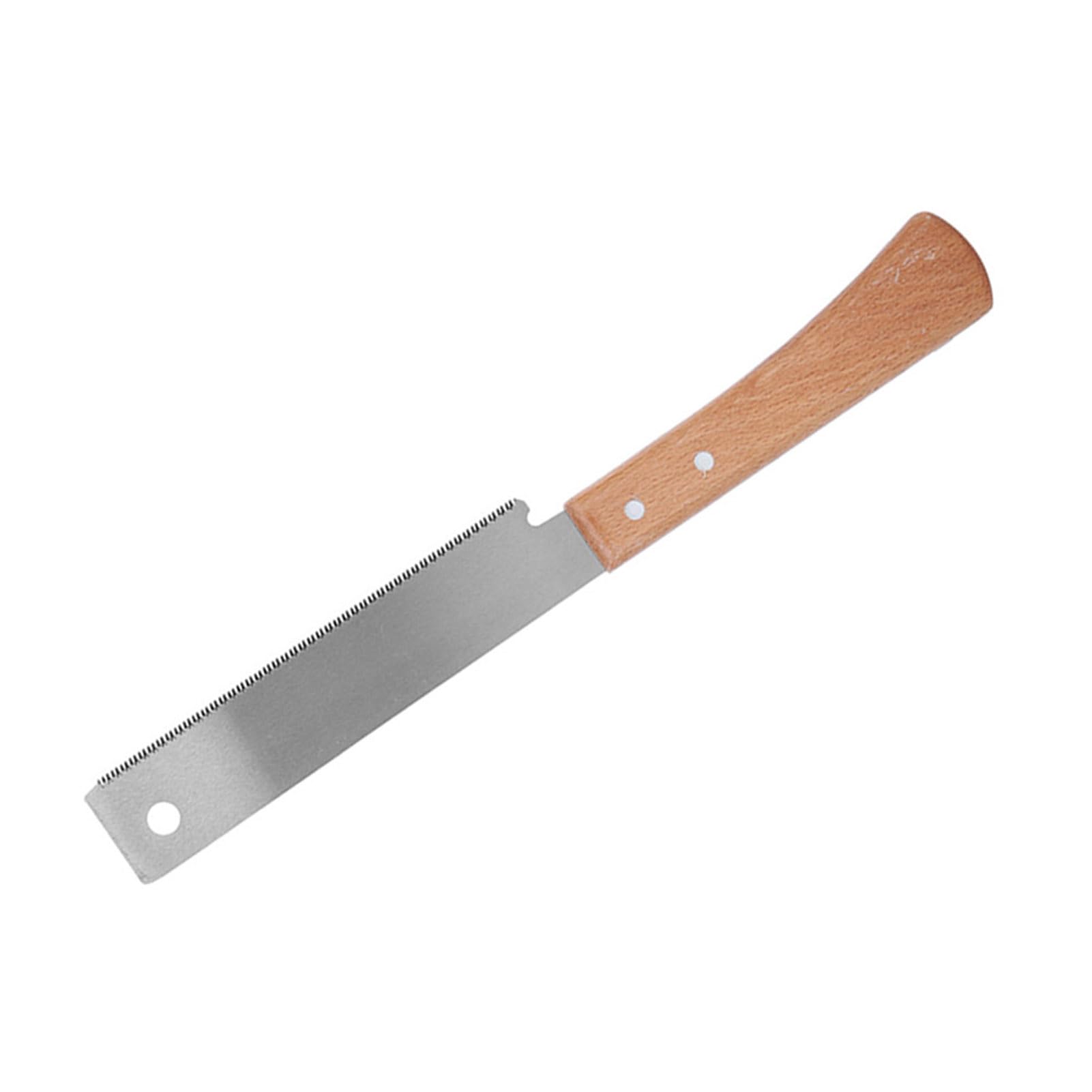 12 Inch Wooden Handle Hand Saw - Razor Teeth Flush Cutting Pull Saw for Woodworking, Trim, Door Jamb & Finish Cuts | Perfect for DIY Projects, Carpentry & Home Improvement
