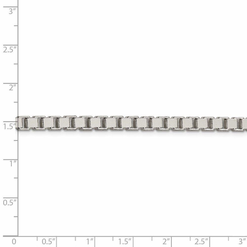 4.5mm Solid 925 Sterling Silver Box Chain Necklace with Lobster Clasp - Durable & Hypoallergenic Jewelry for Women & Men, Perfect for Everyday Wear, Gifts & Special Occasions