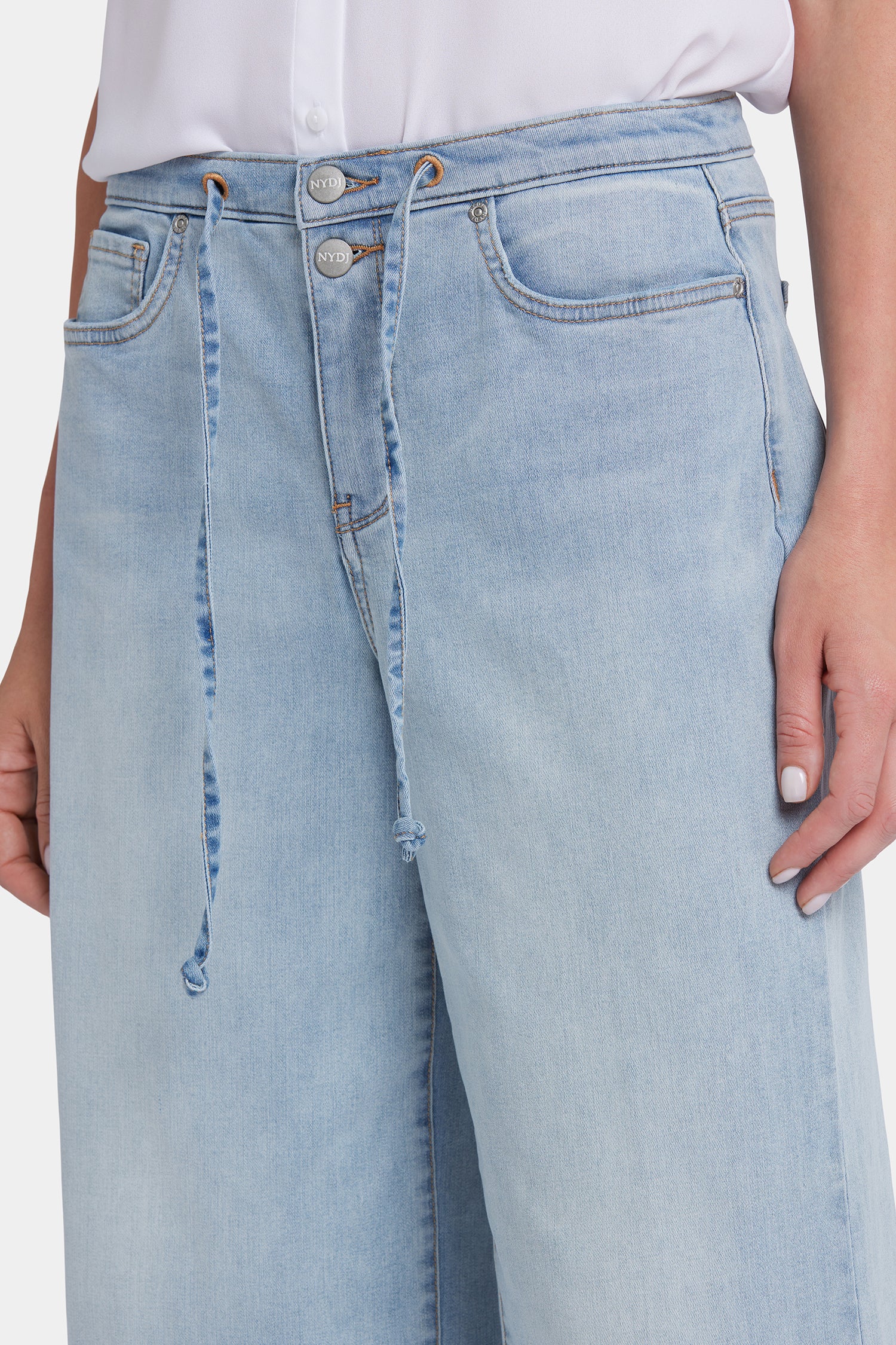 Cindi Relaxed Wide Leg Ankle Jeans for Women - High Waist Stretch Denim Pants - Comfortable Casual Jeans for Everyday Wear (Santiago Sea) | Perfect for Office, Travel & Weekend Outings
