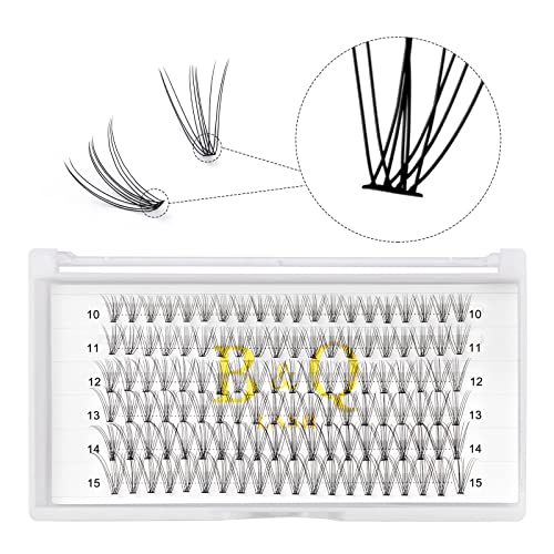 10D-20D Cluster Lashes for DIY Eyelash Extensions - 120 Pcs Mixed Length (9-16mm) False Eyelash Clusters for Natural Volume & Glam Look - Perfect for Home Use, Parties & Special Occasions
