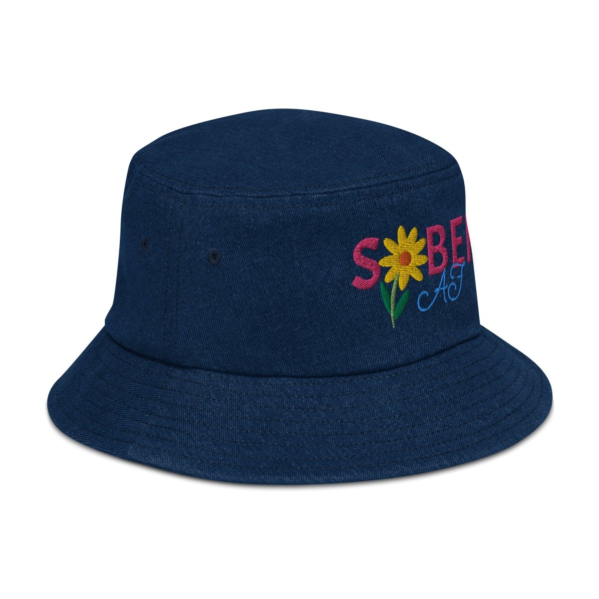 Spring Blossom Denim Bucket Hat - Trendy Fashion Accessory for Women | Perfect for Outdoor Activities, Beach Trips & Summer Festivals