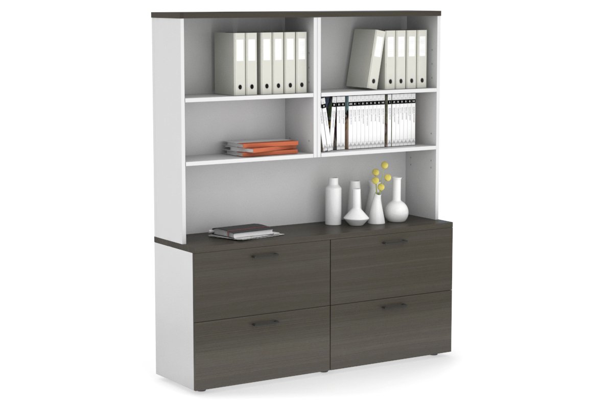 Small Lateral Filing Cabinet with Open Hutch - 62.99