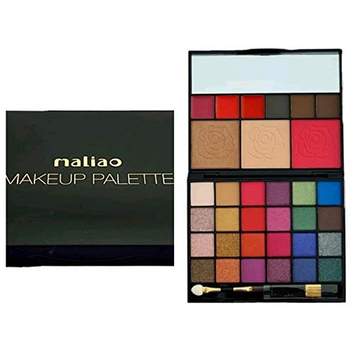 Glavon 24 Color Shimmer & Matte Eyeshadow Palette with Free Lemon Lip Balm - Professional Pigmented Makeup Kit for Day & Night Looks [2-Piece Set]